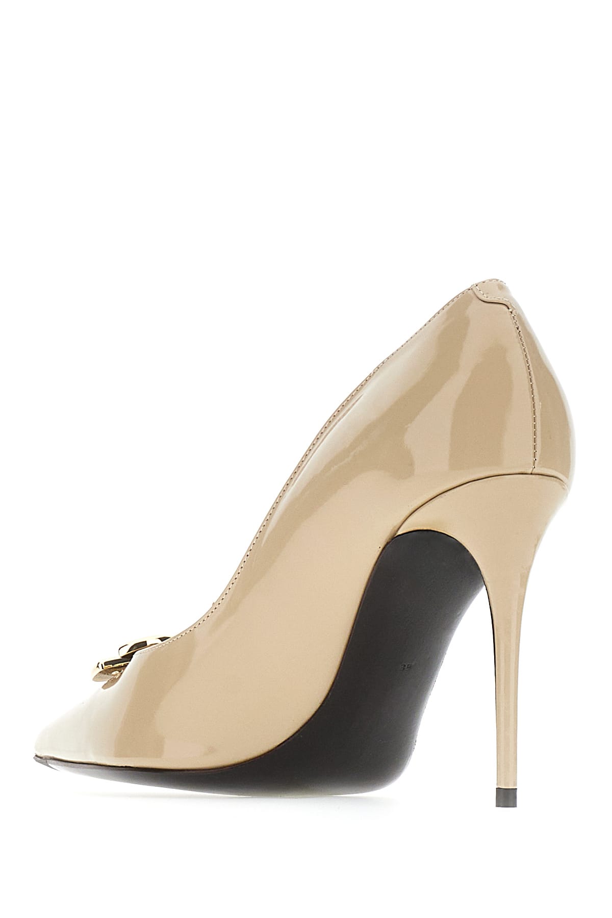 Shop Dolce & Gabbana Sand Leather Pumps In 8h005