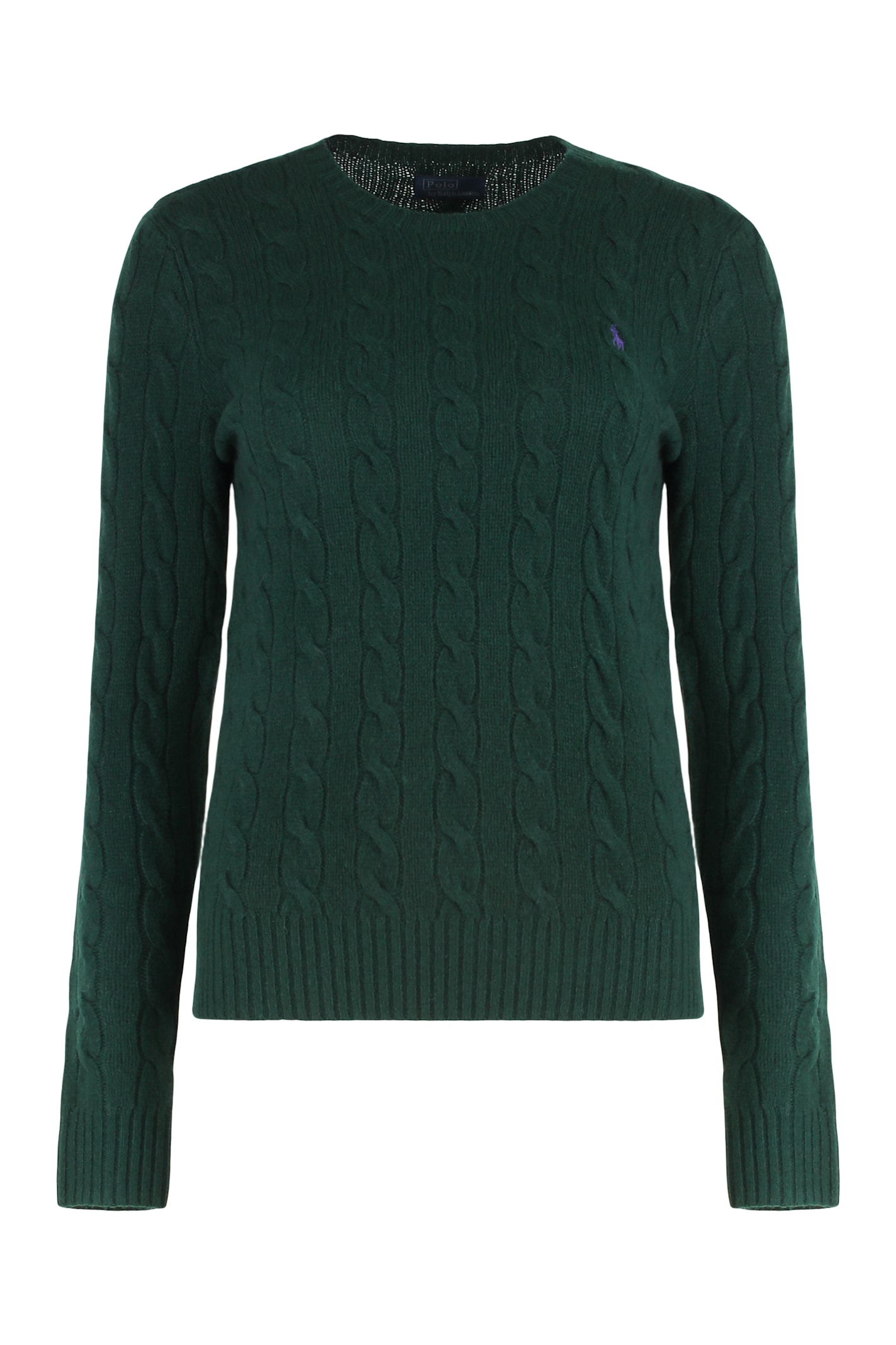 Polo Ralph Lauren Sweater In Cable Knit In Green