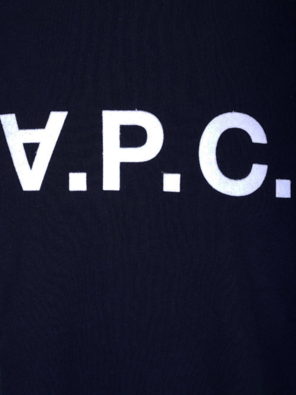 Shop Apc Standard Grand Vpc T-shirt In Tiq Dark Navy/ecru