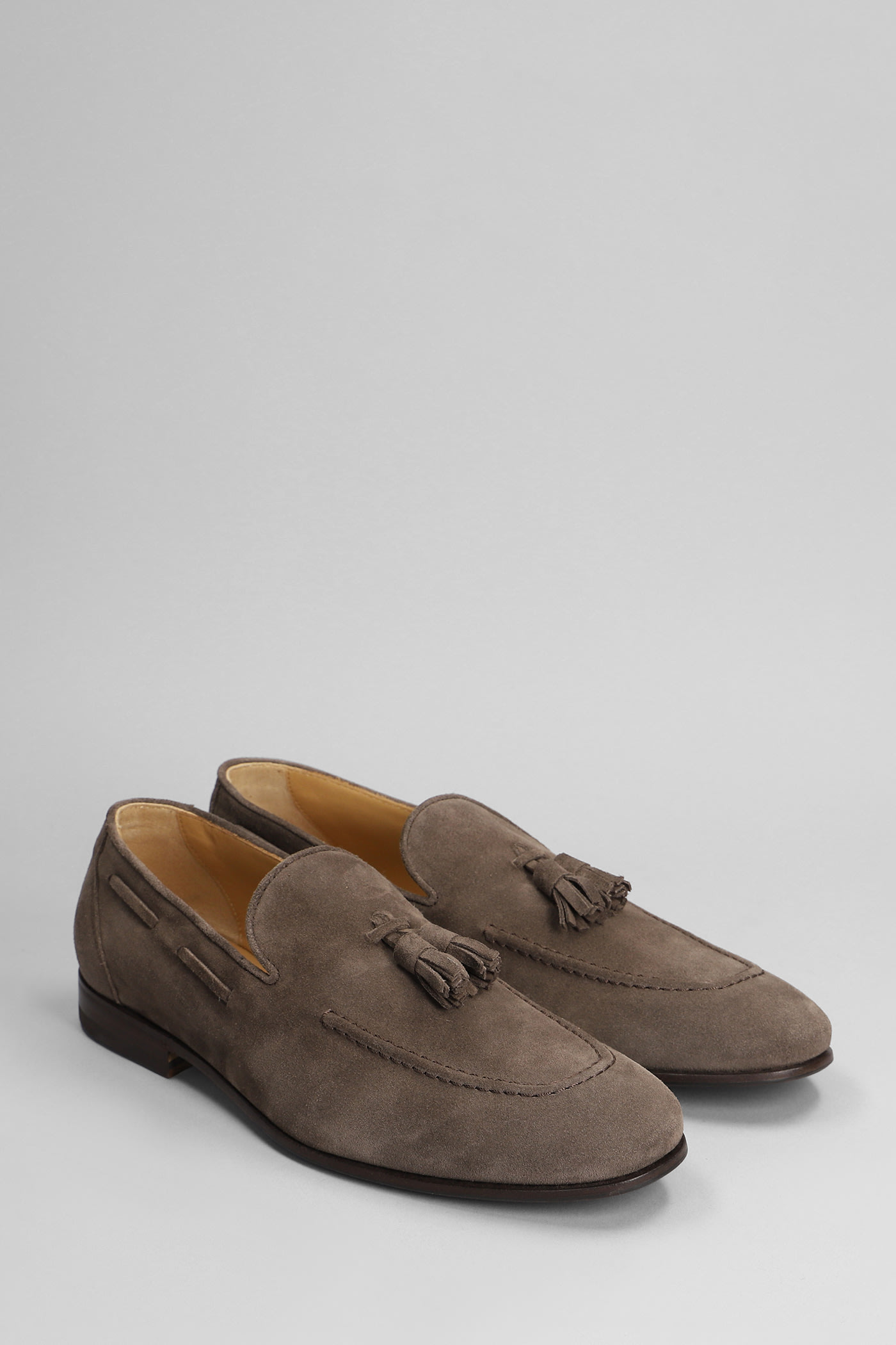 Shop Henderson Baracco Loafers In Brown Suede
