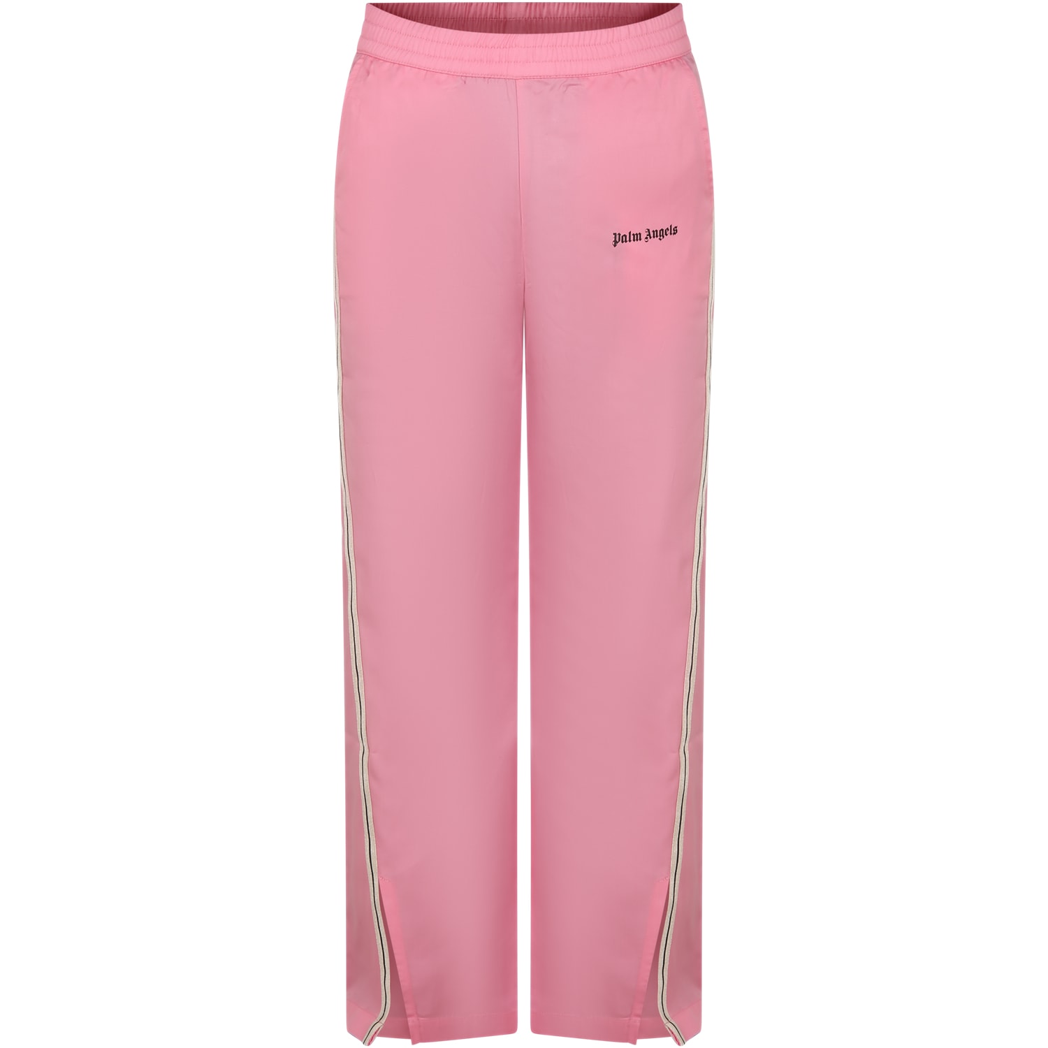 Palm Angels Kids' Pink Sports Trousers For Girls