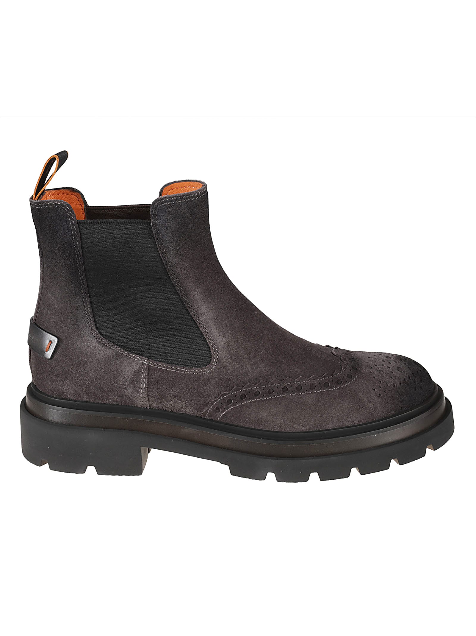 Santoni Blockage Boots In Anthracite