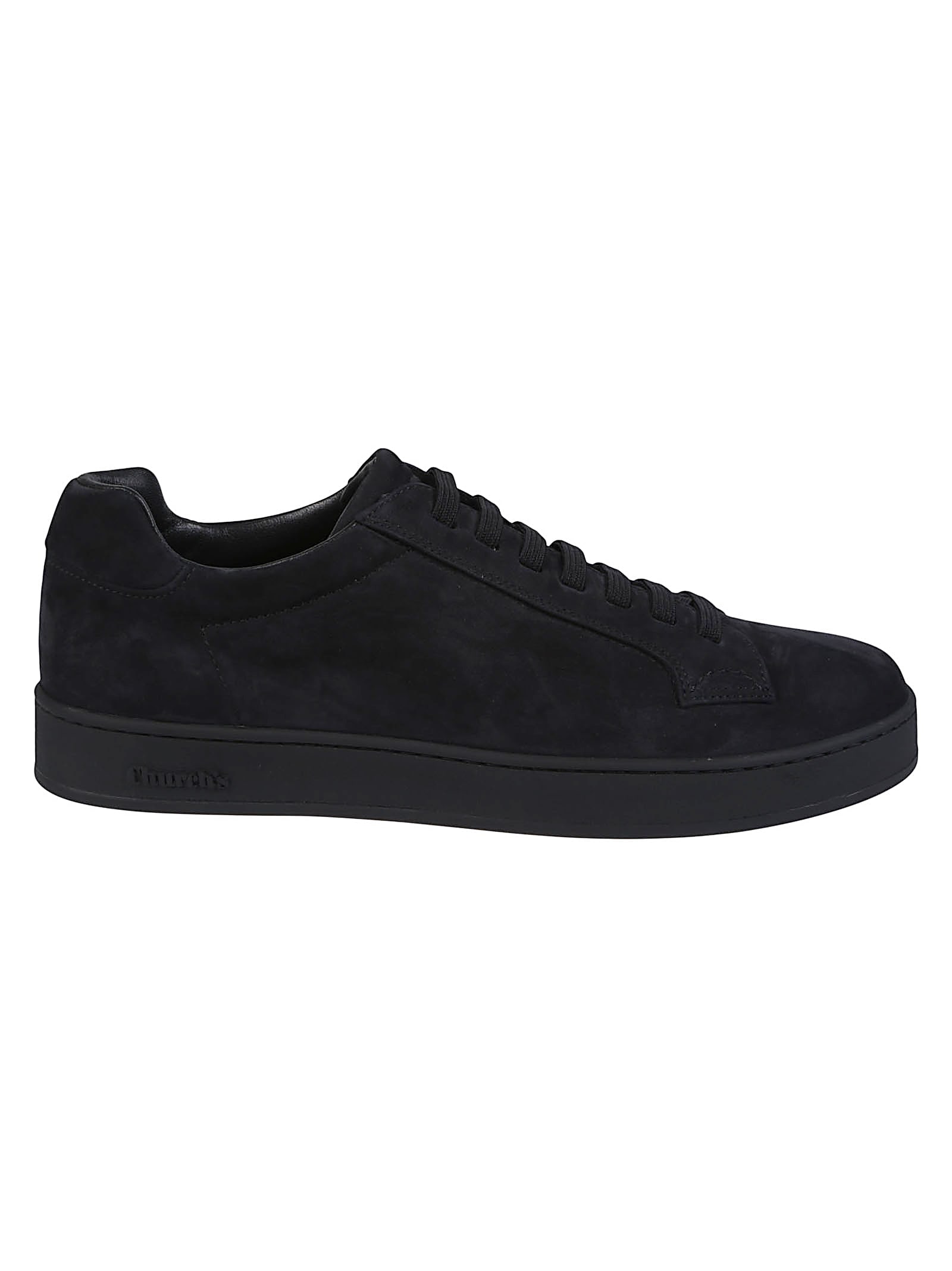 Church's Low Top Suede Finish Rubber Sole Sneakers In Black