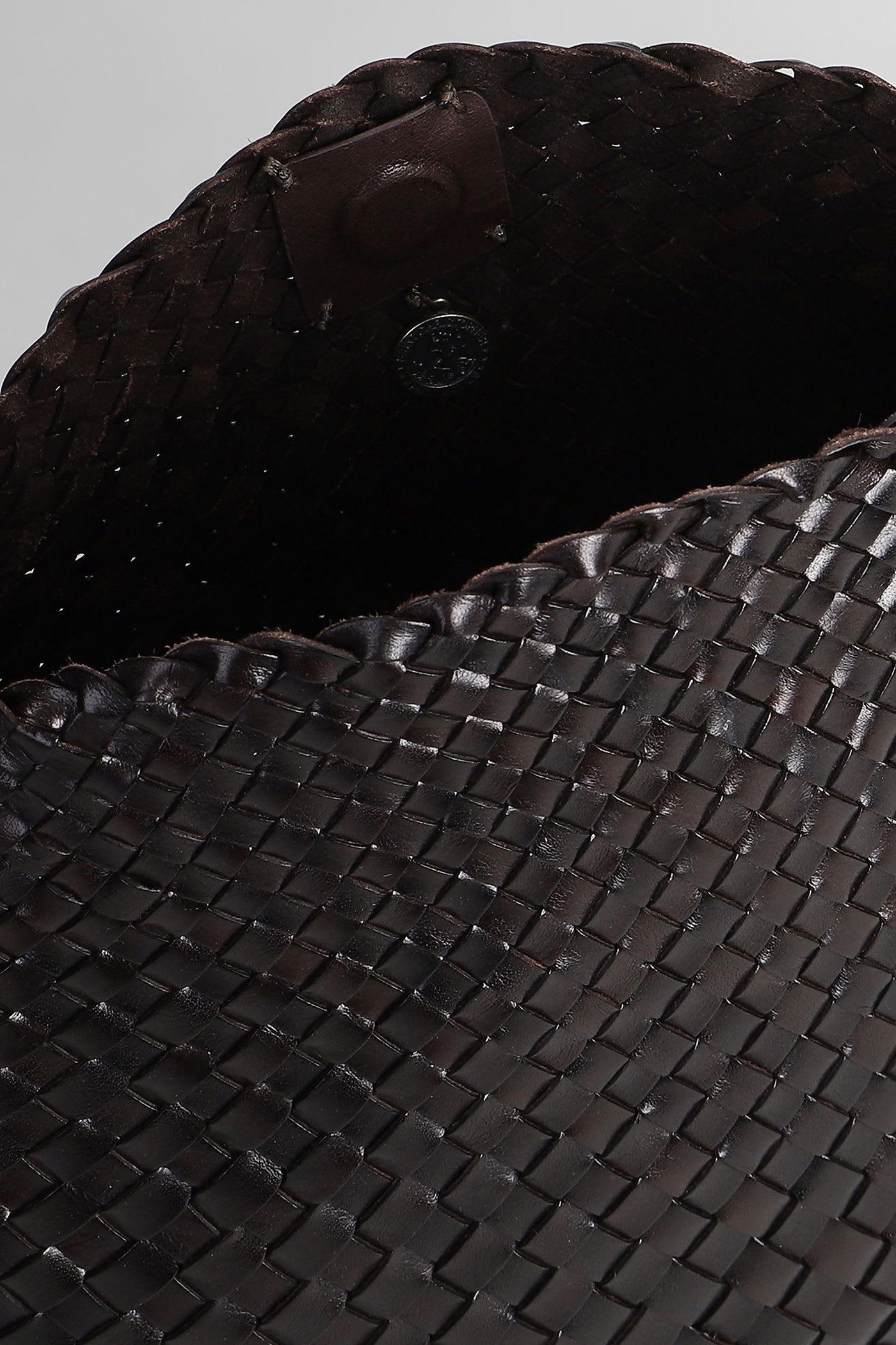 Dragon Diffusion Santa Maria Mini Hand Bag In Brown Leather In Black