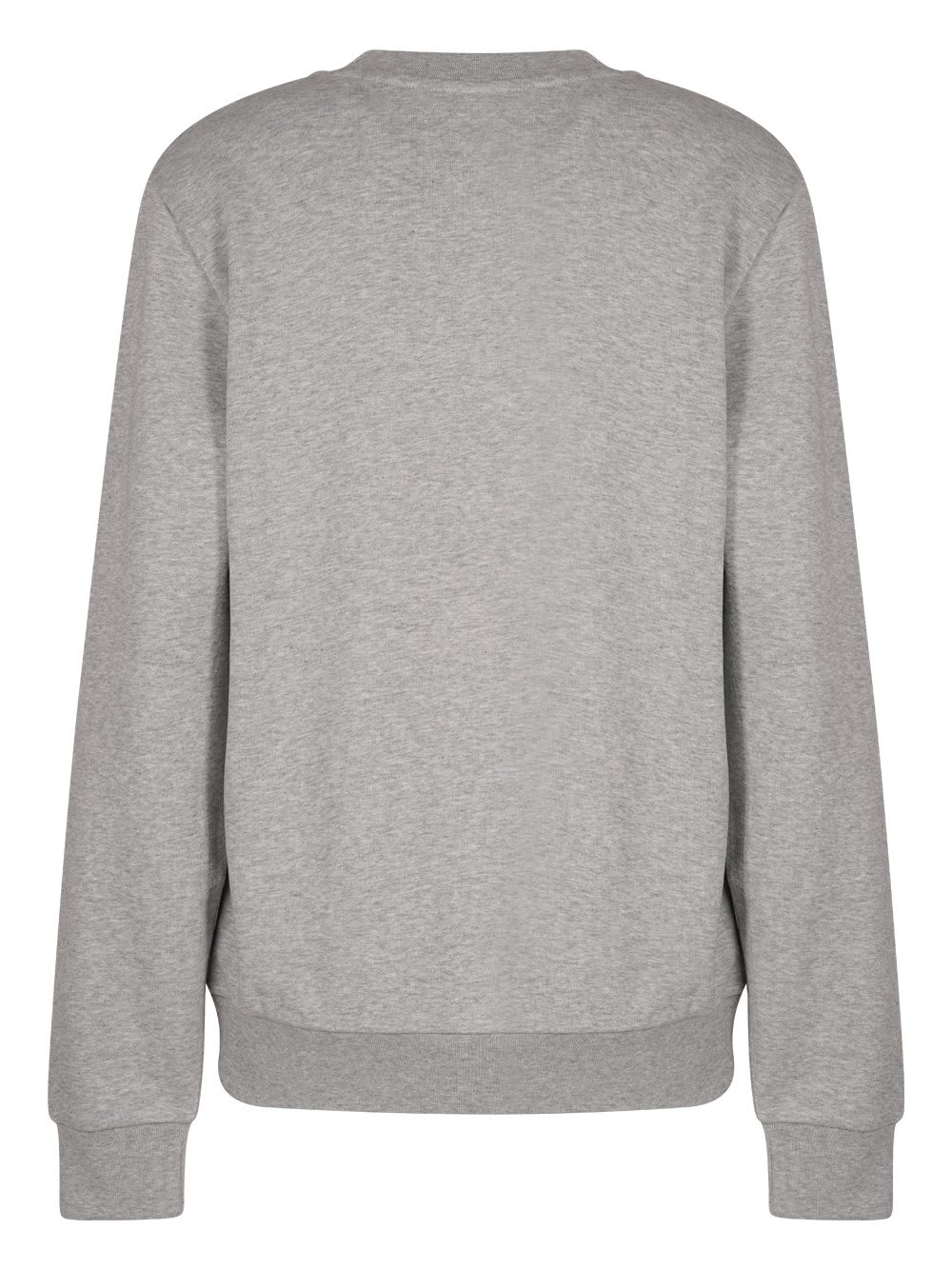 Shop Apc Logo Printed Crewneck Sweatshirt In Gris Chine / Dark Navy