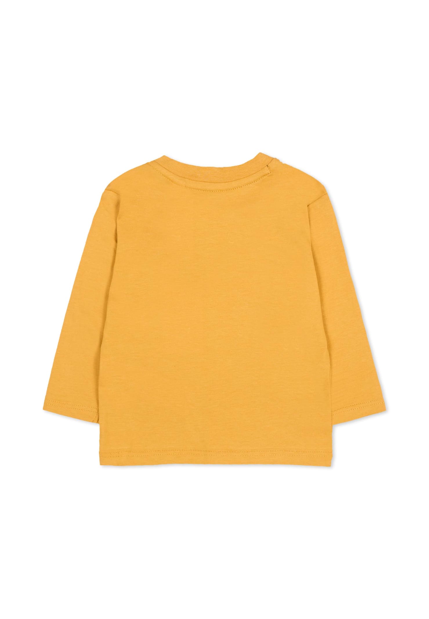 Timberland Yellow T-shirt For Baby Boy With Dinosaur In Yellow