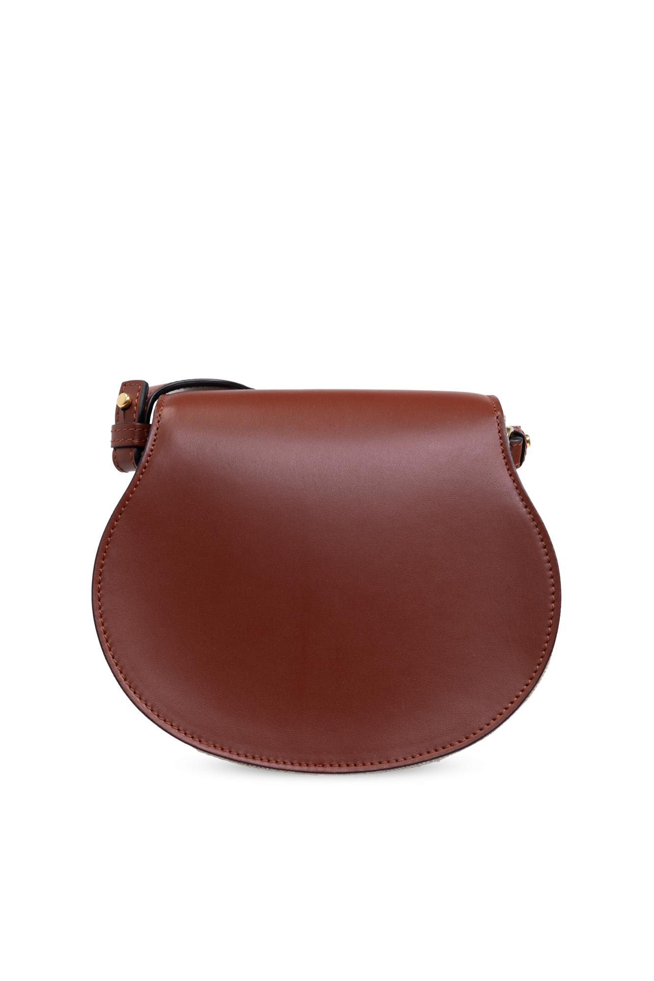 Shop Chloé Marcie Small Shoulder Bag In Marrone