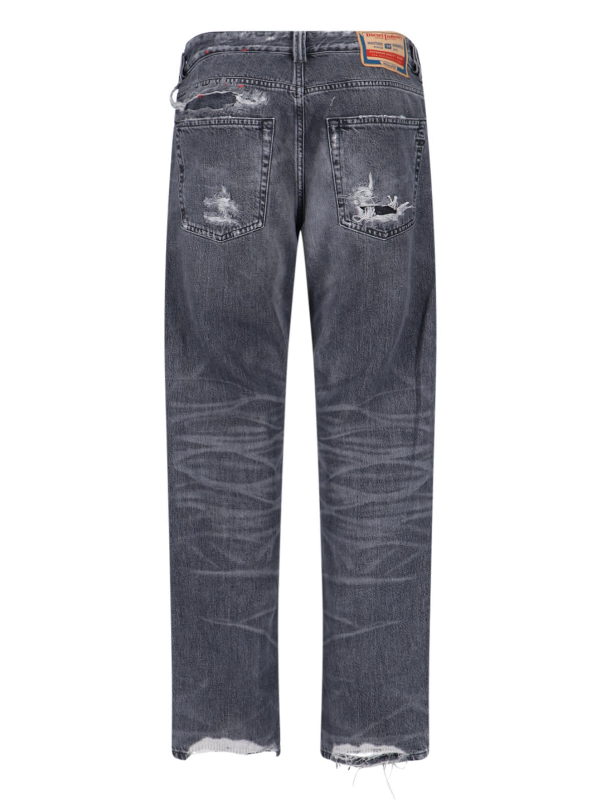 Diesel 1988 D-ark Distressed Jeans In Gray