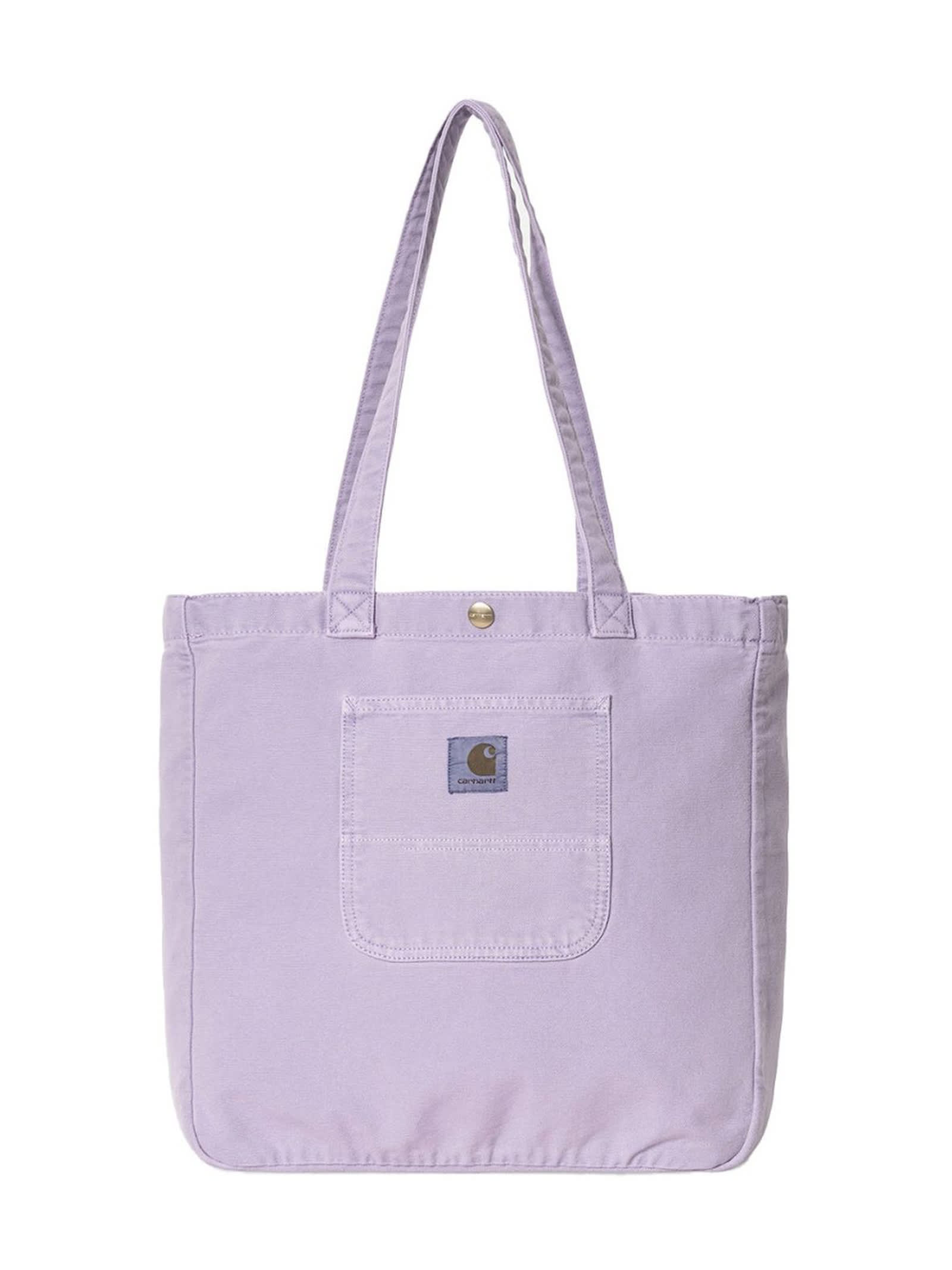 Carhartt Bayfield Purple Cotton Tote Bag In Viola