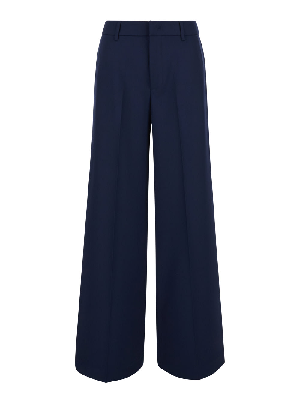 Shop Pt Torino Wide Leg Pants In Blu
