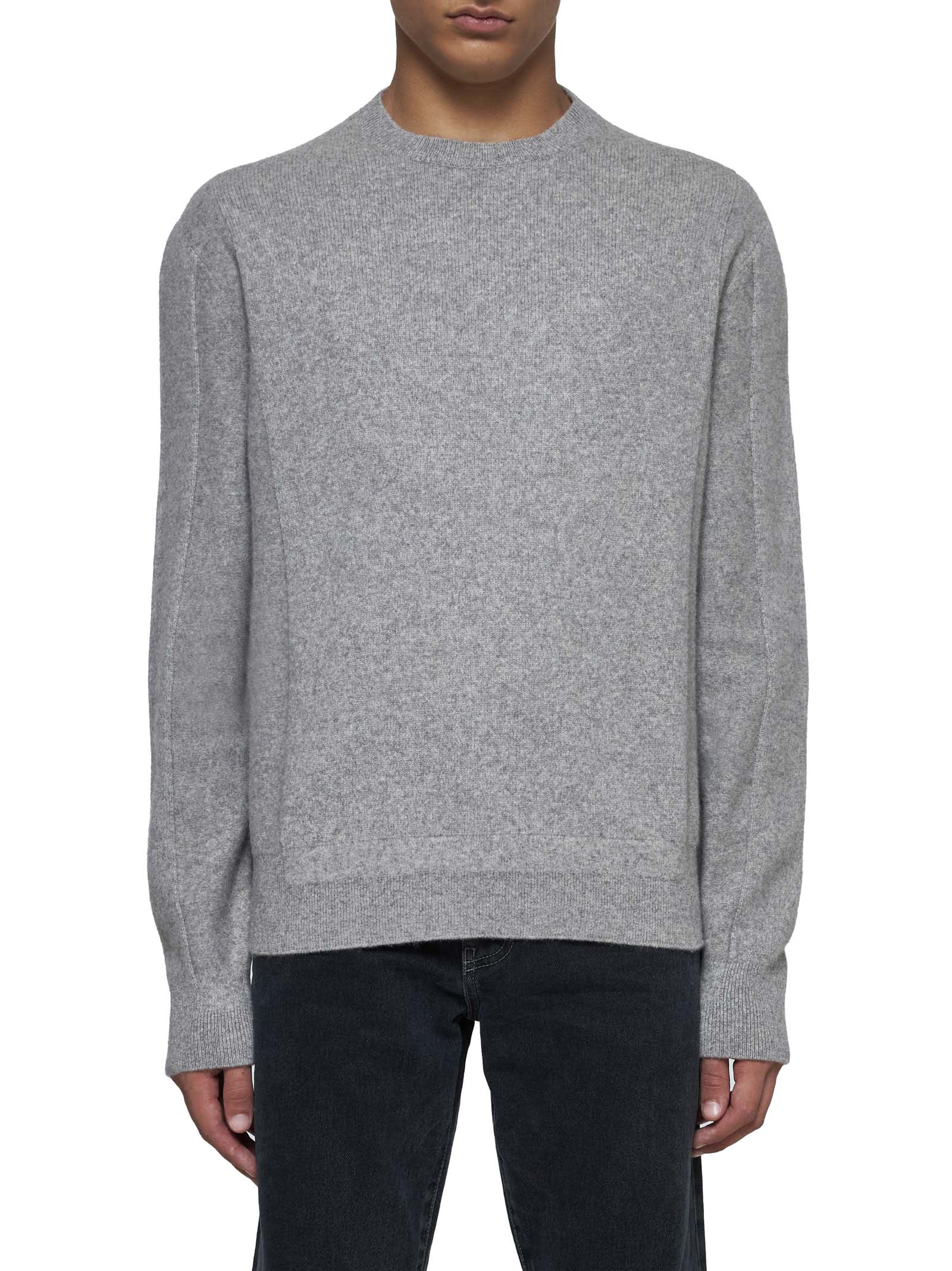 Shop Zegna Sweater In Grigio Medio Unito