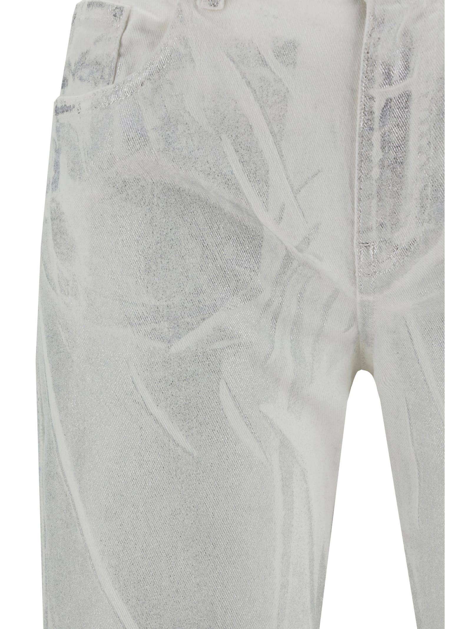 Shop P.a.r.o.s.h Pants In Silver