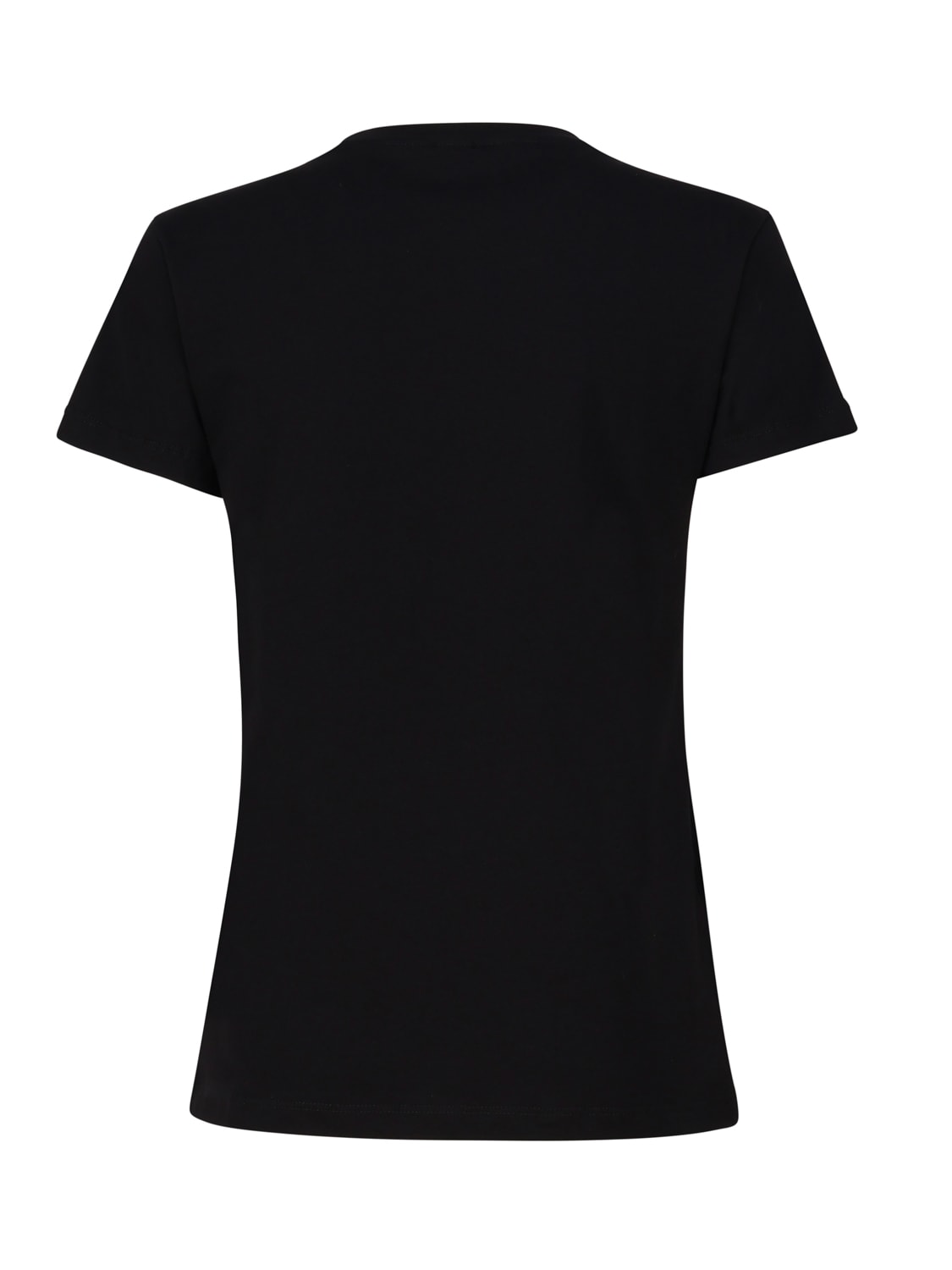 Shop Pinko T-shirt Embroidery Hearts In Black