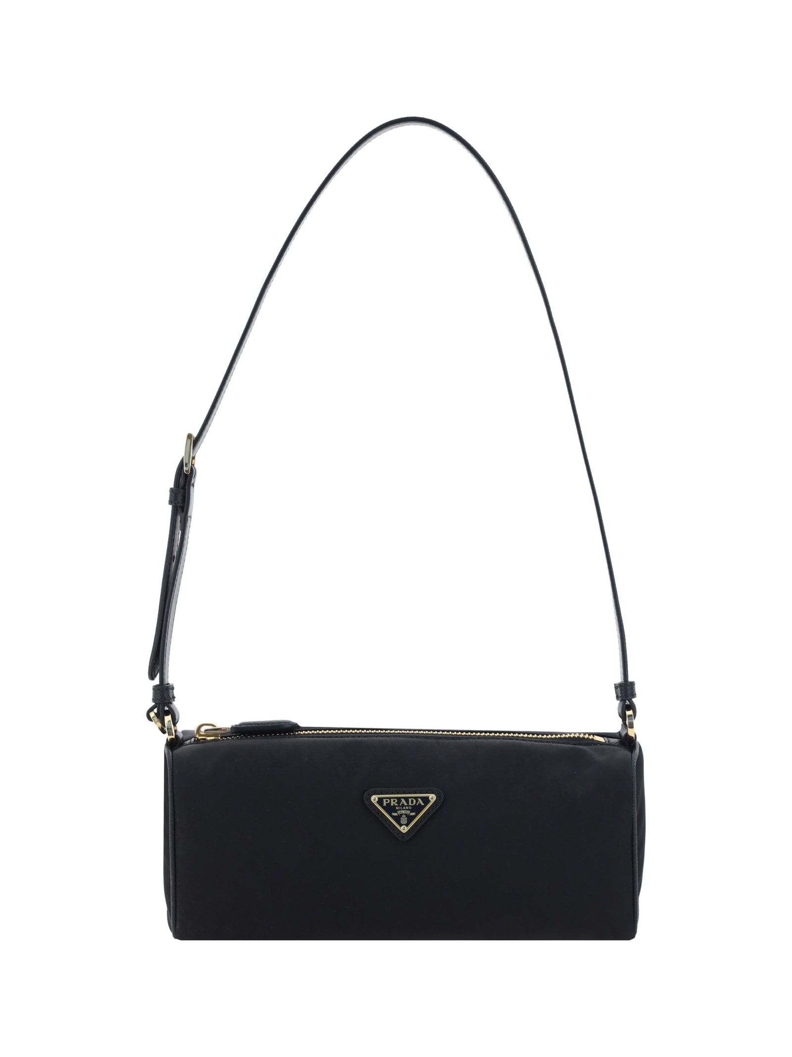 Prada Bowling Shouder Bag In Nero
