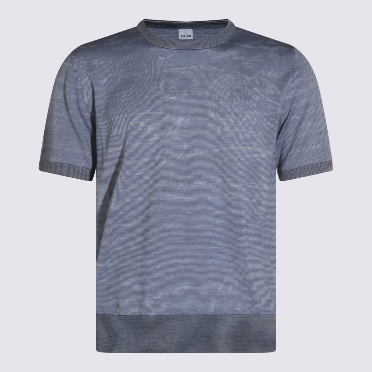 Light Blue Cotton Knitwear