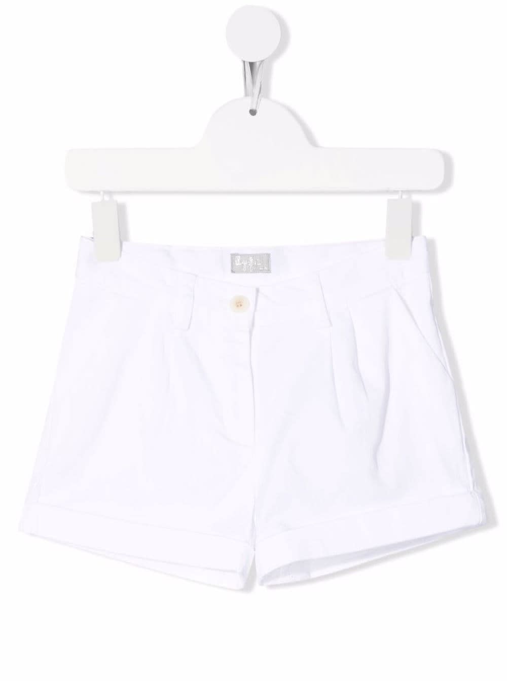Il Gufo Girl White Cotton Shorts