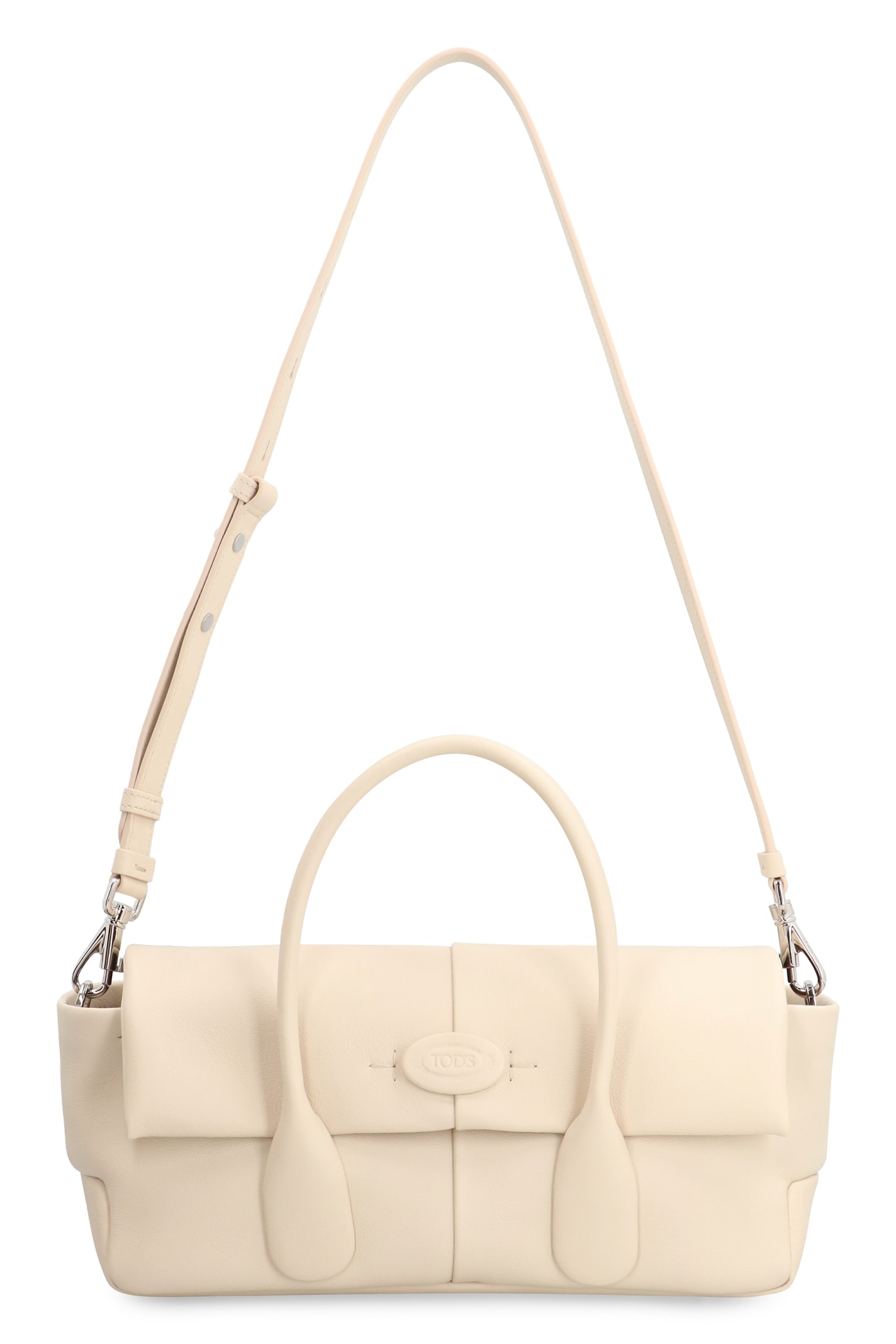 Shop Tod's Tods Di Leather Bag In White