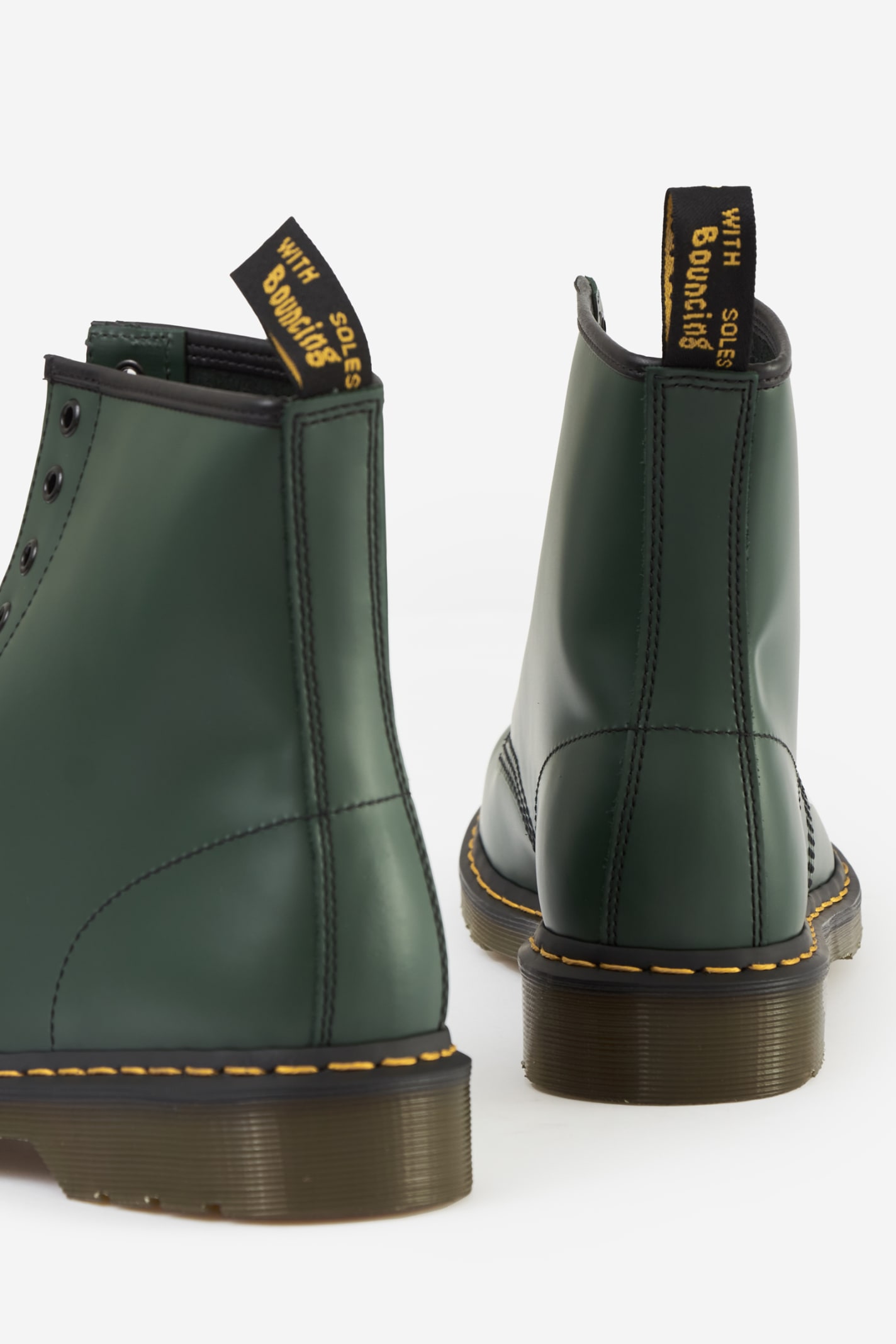 Dr. Martens' Dr. Martens Man Ankle Boots Green Size 11 Leather In Green