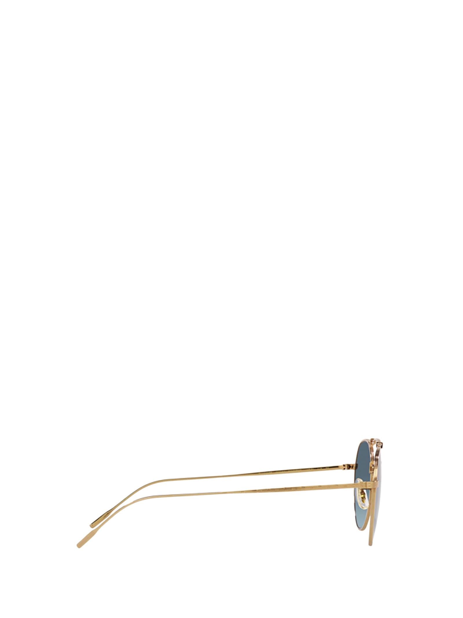 Shop Oliver Peoples Ov1309st Gold Sunglasses