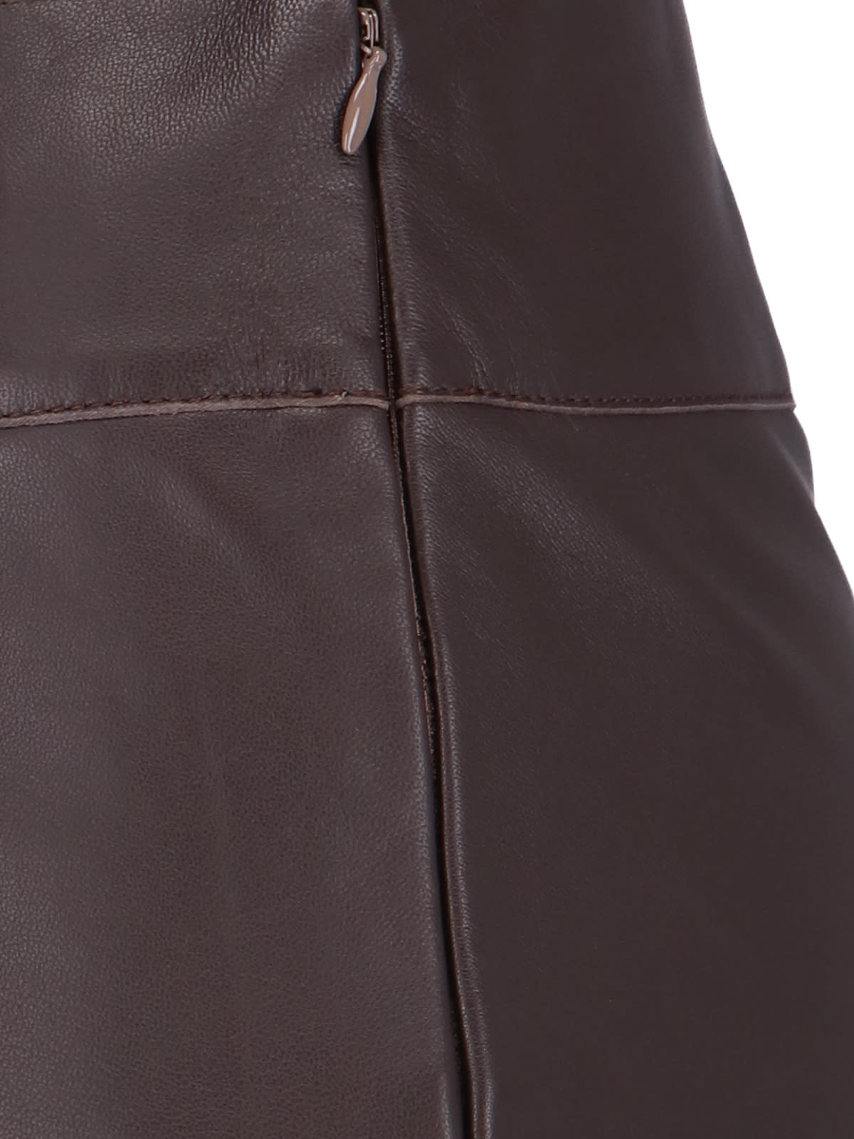 Shop Diesel L-dixy Logo Mini Skirt In Brown