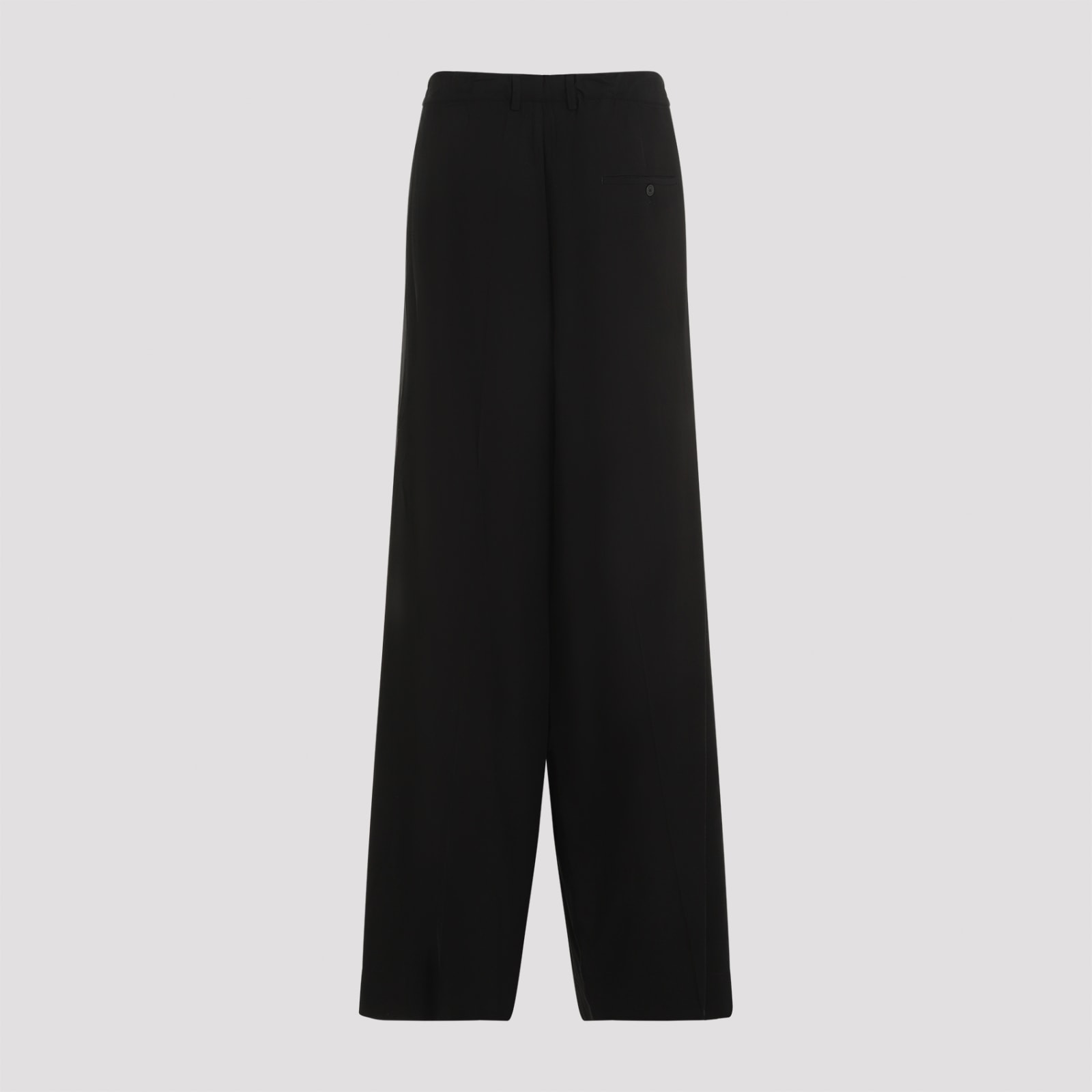 Shop Balenciaga Fluid Tailored Pants In Black