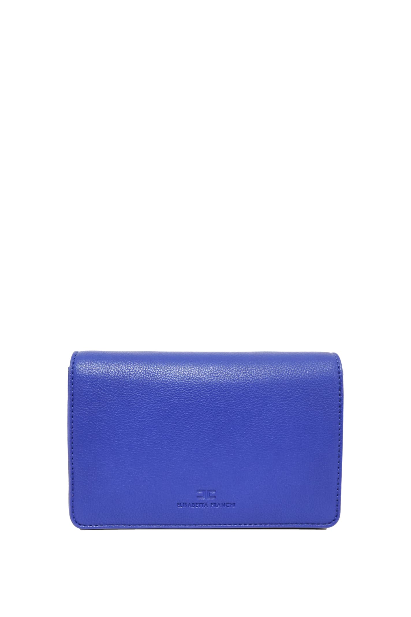 Shop Elisabetta Franchi Shoulder Bag  In Blue