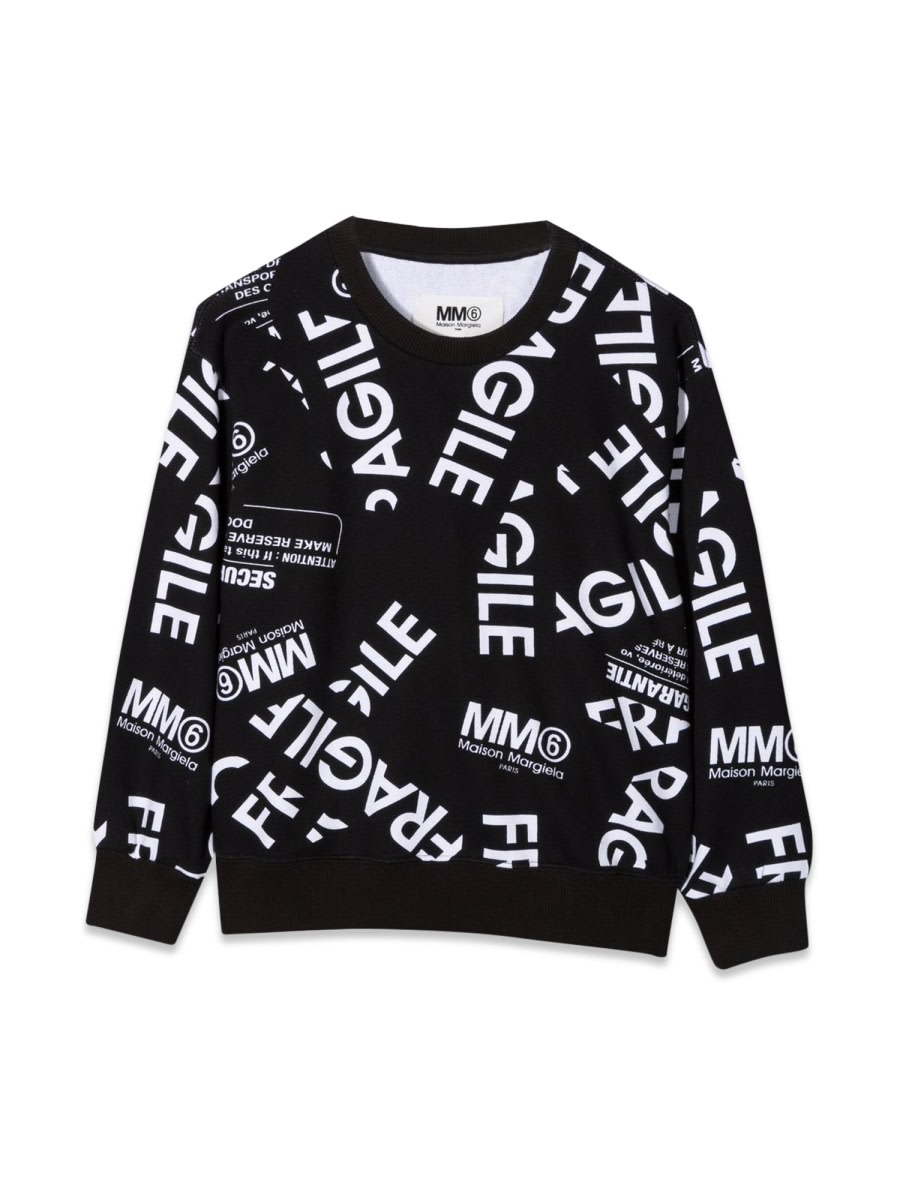 Mm6 Maison Margiela Kids' Felpa In Black