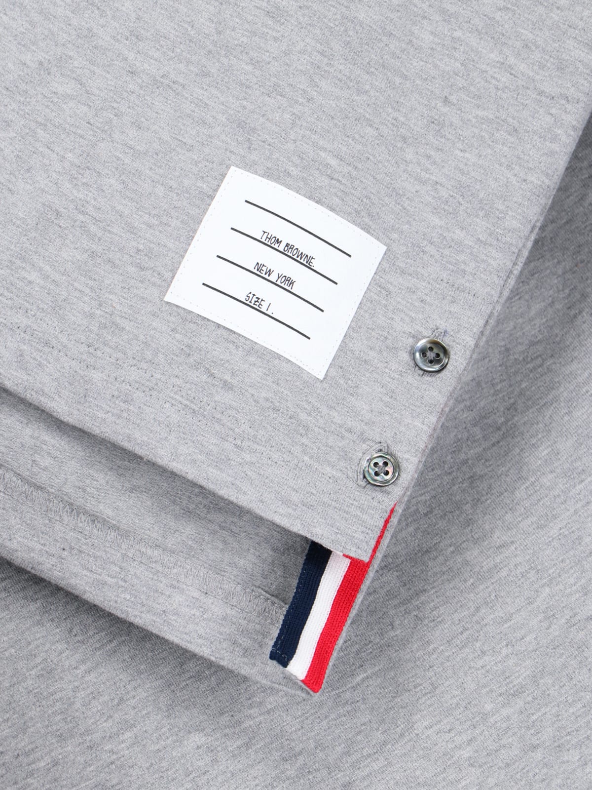 Shop Thom Browne 4-bar T-shirt In Gray