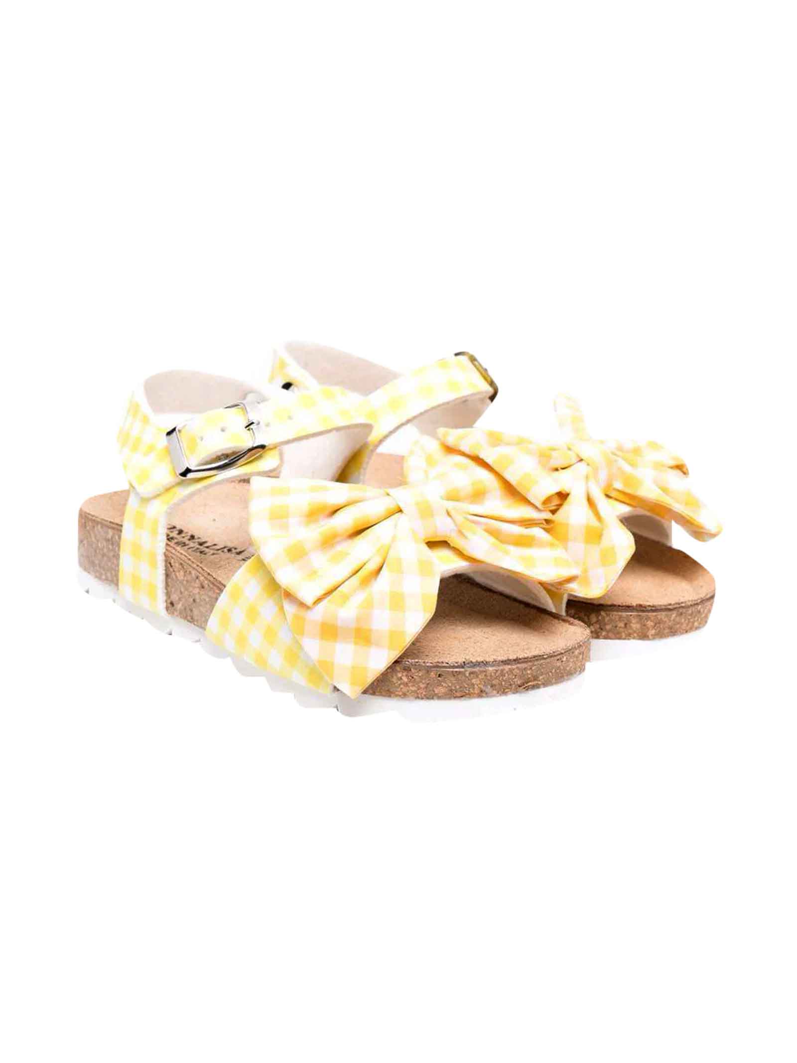 Monnalisa White / Yellow Sandals Girl