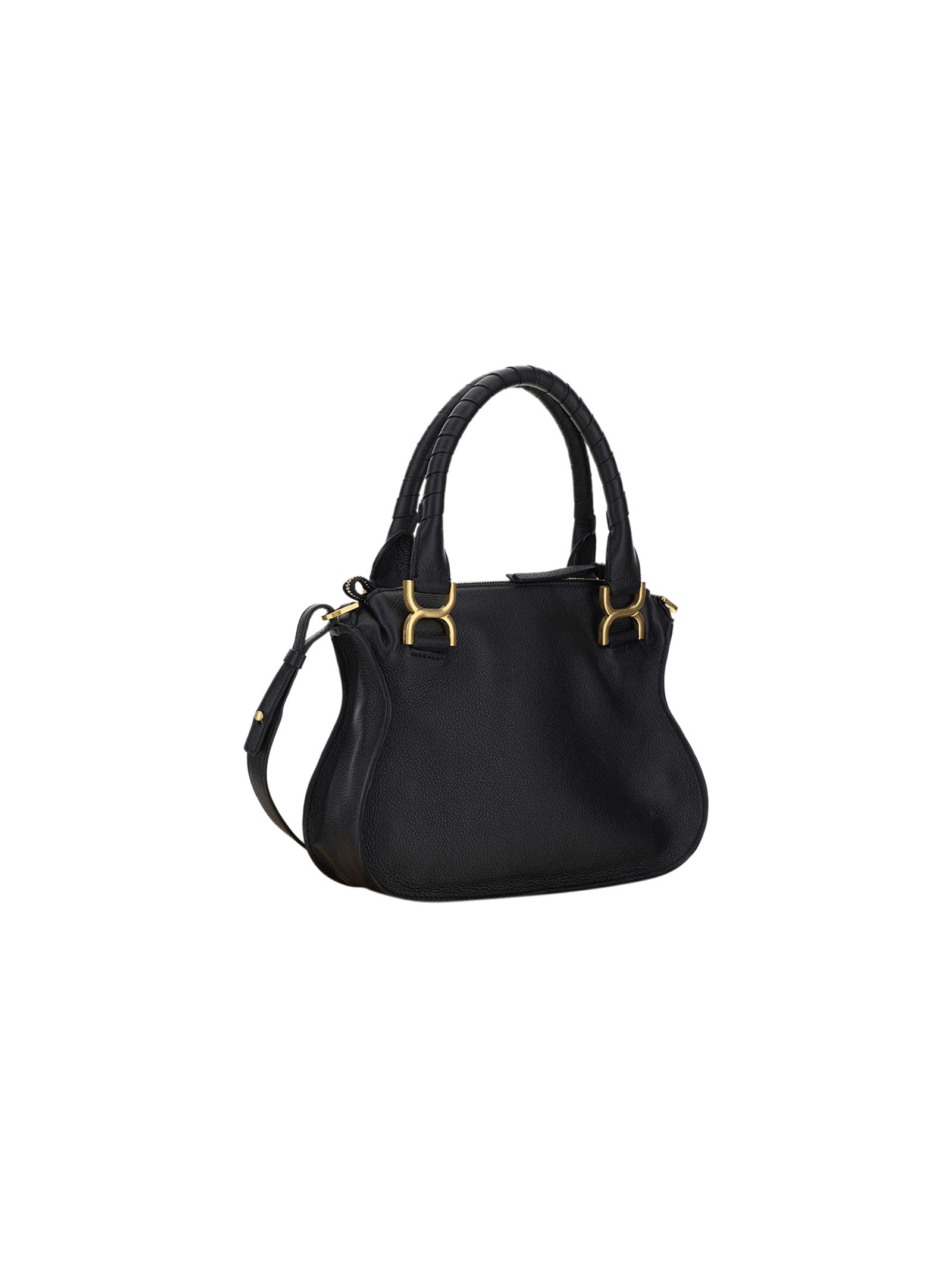 Shop Chloé Marcie Bag In Black