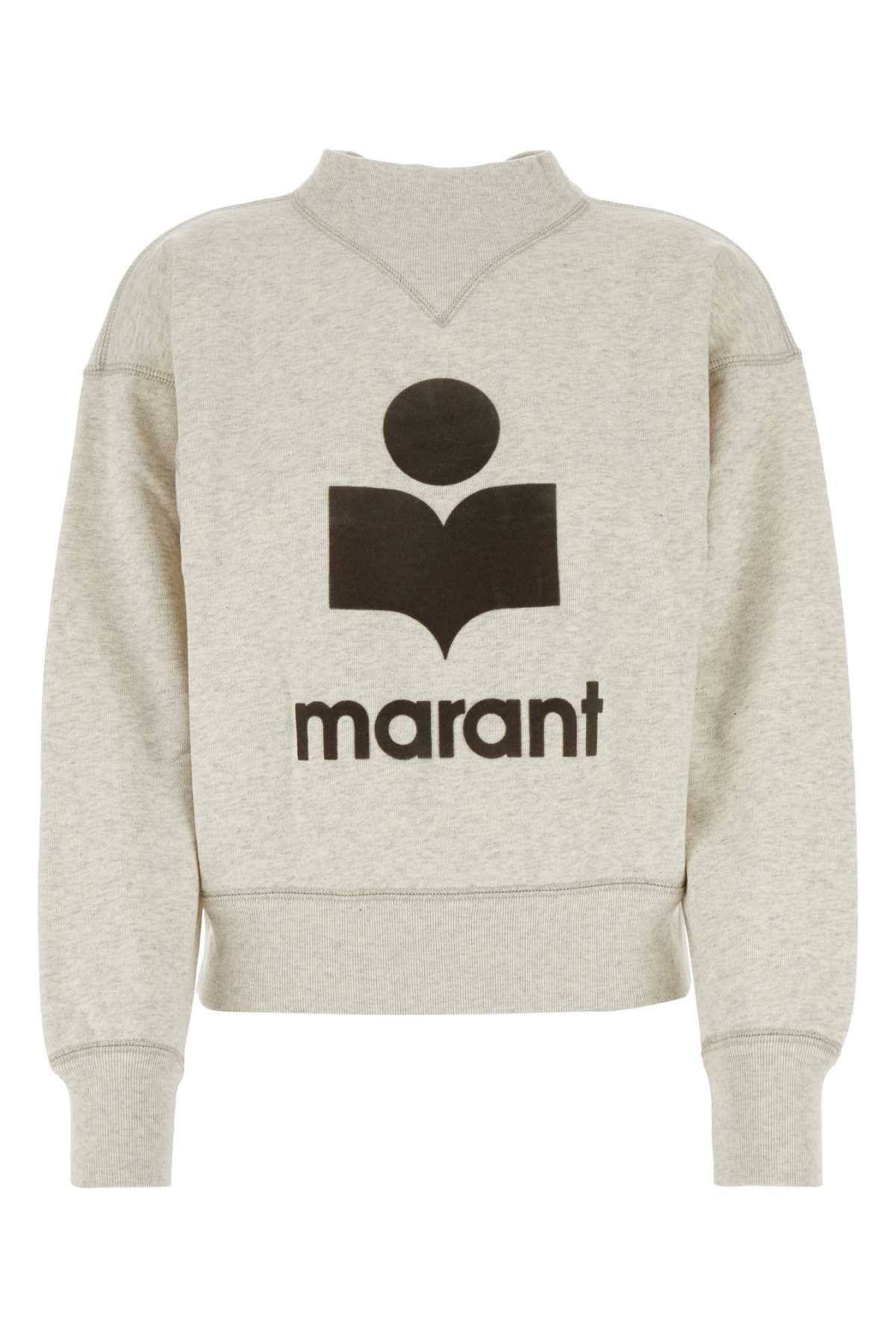 Marant Étoile Melange Grey Cotton Moby Sweatshirt