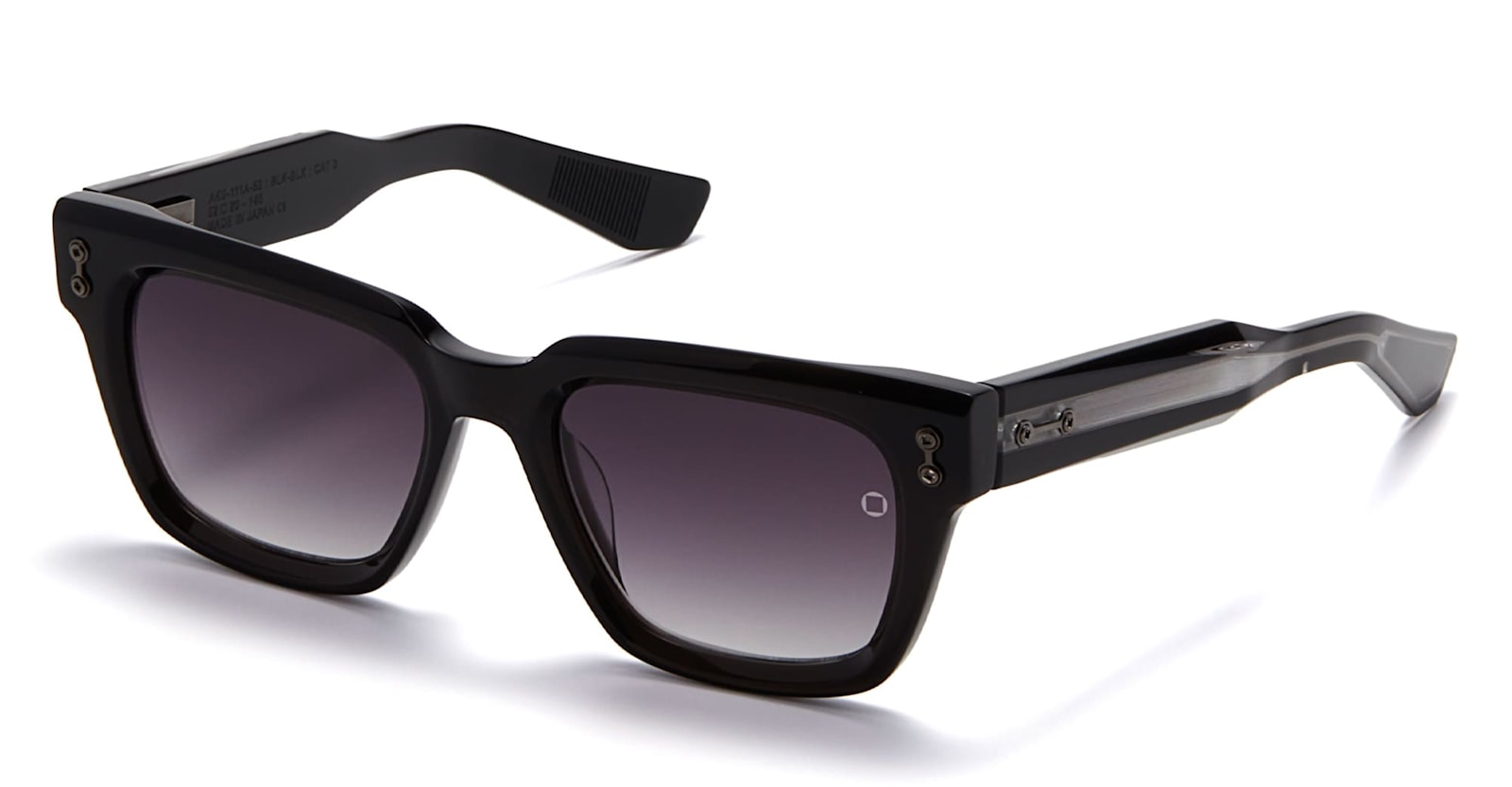 Akoni Pyxis - Crystal Black / Black Rhodium Sunglasses In Black