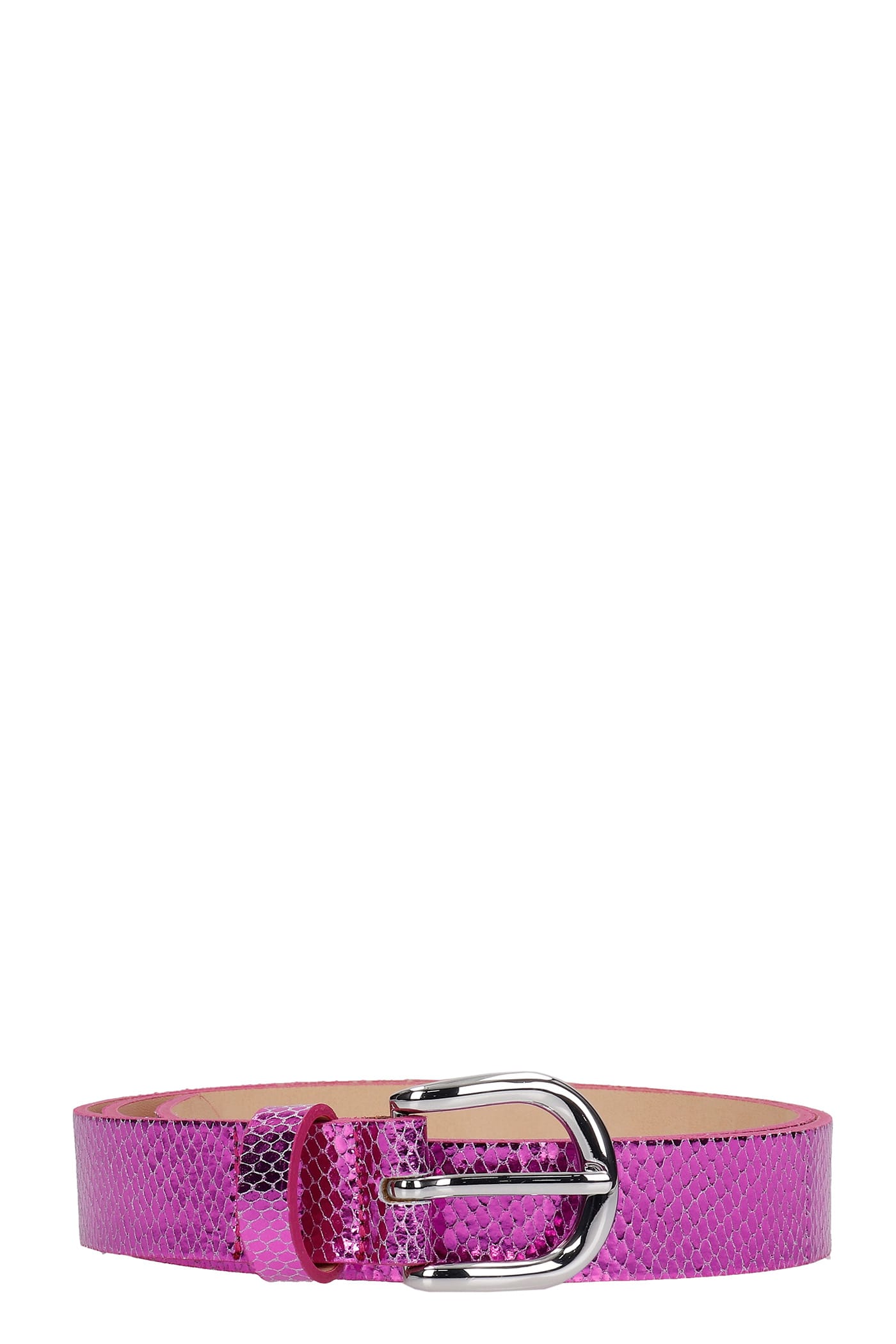 Isabel Marant Zap Belts In Fuxia Leather