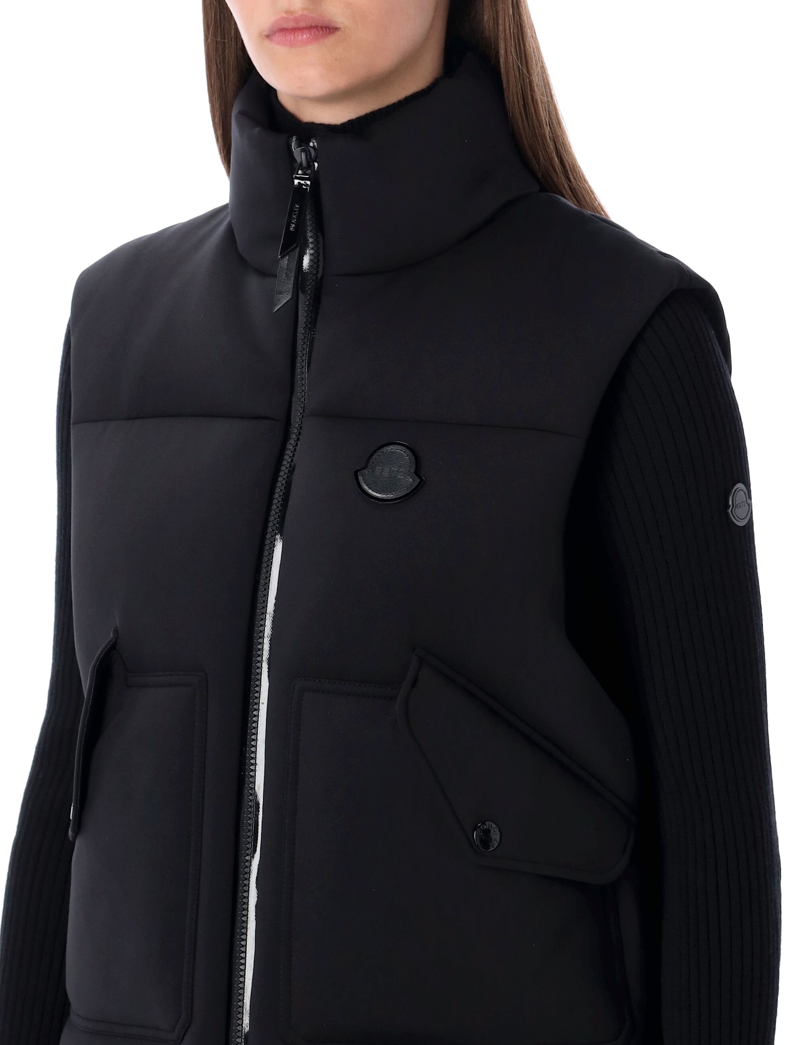 Moncler Genius Moncler X Edward Enninful Otis Oversized Down Vest In Black