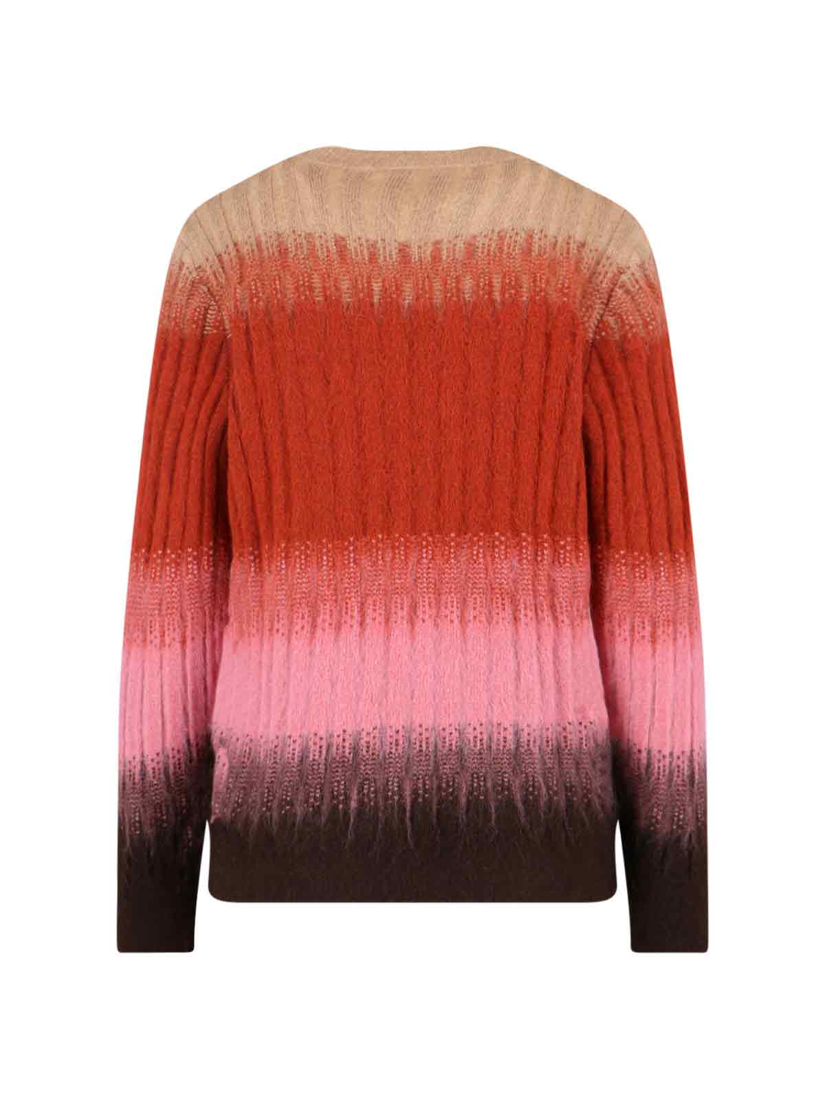 Fendi Mohair And Wool Blend Sweater In Multi