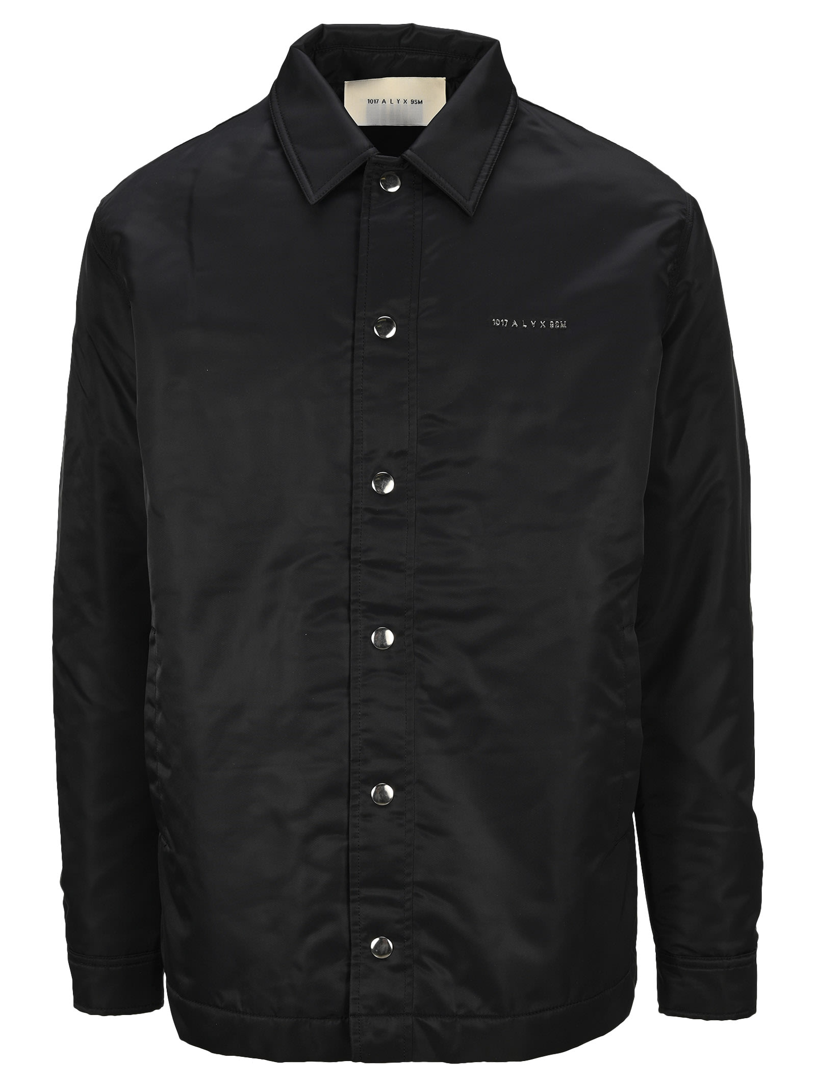 Click to view more detailed imagery on our partner's website Alyx Raised Logo Shell Shirt Jacket In Black