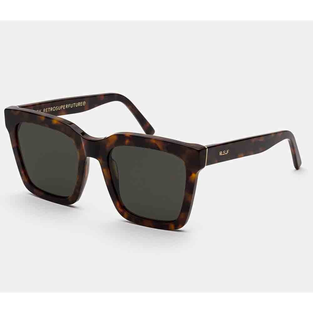 Shop Retrosuperfuture Sunglasses In Marrone/verde