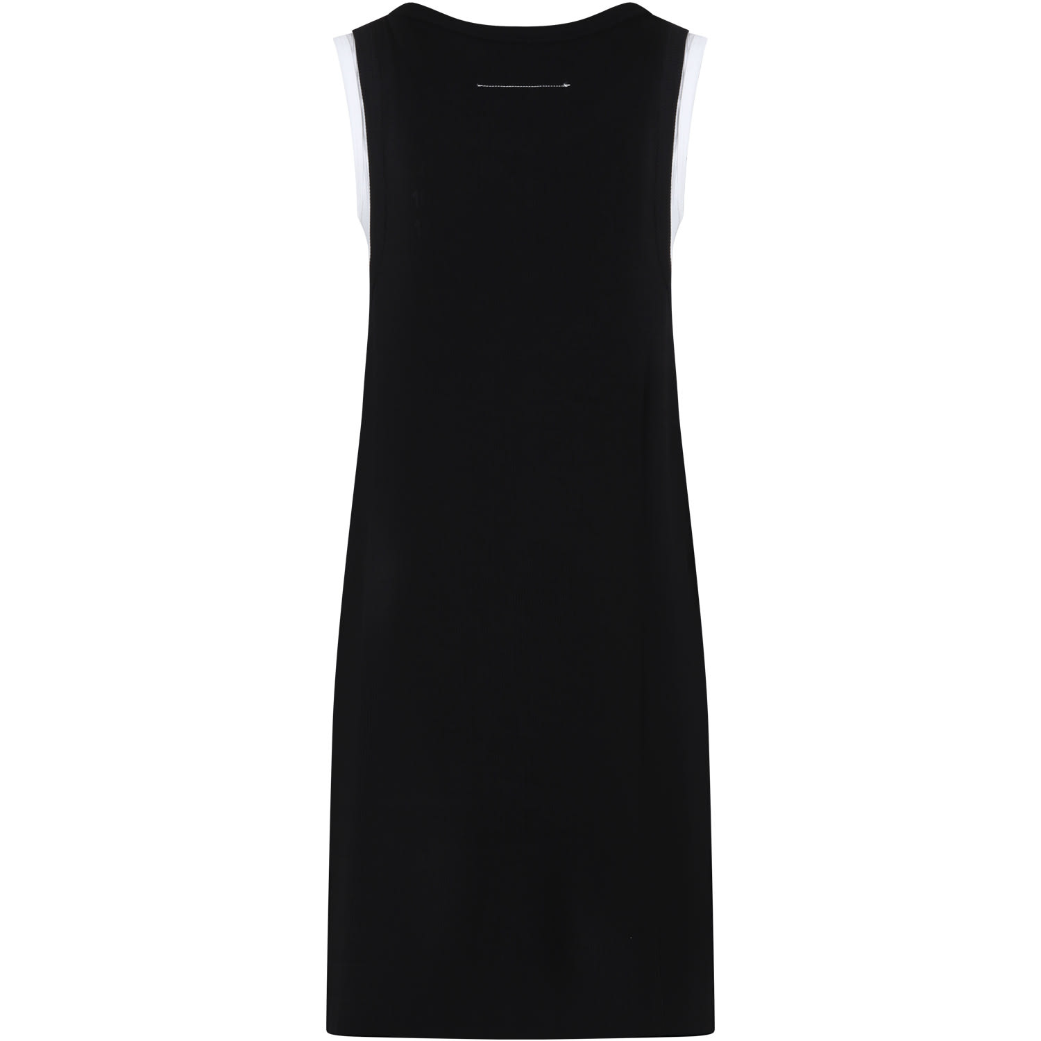 Shop Mm6 Maison Margiela Black Casual Dress For Girl