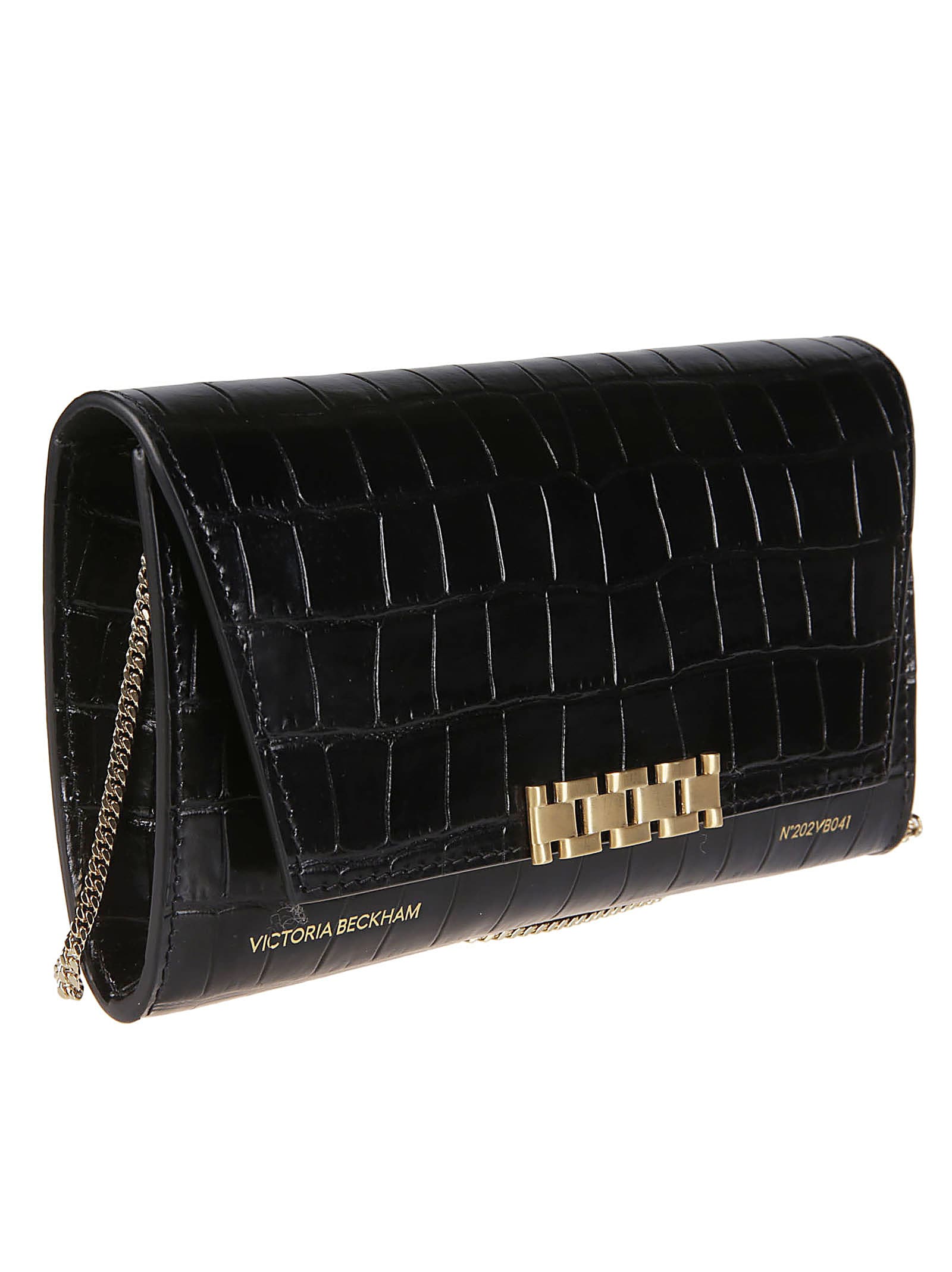 Shop Victoria Beckham Wallet On Chain Bag In Black