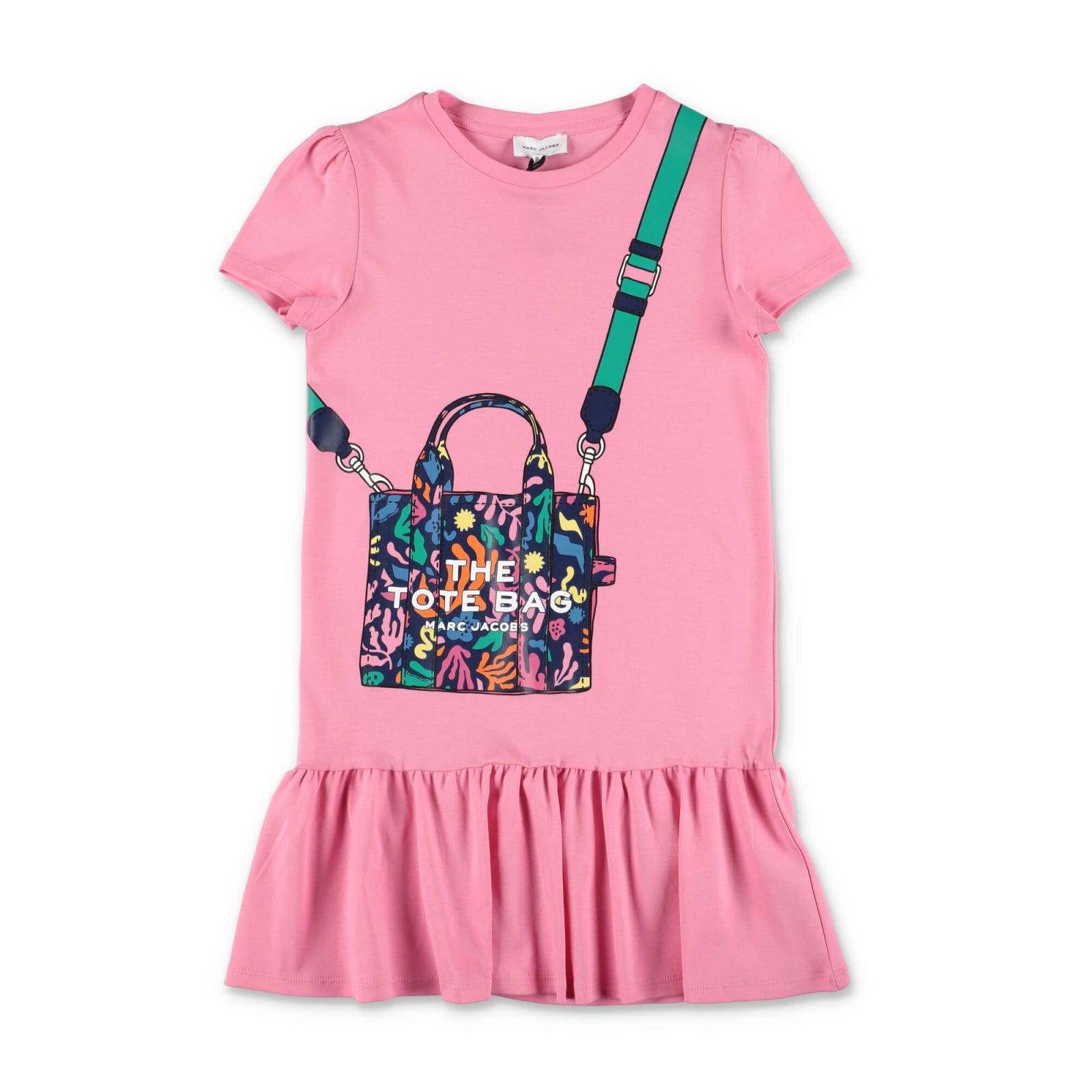 Marc Jacobs Kids' The Tote-bag 印花连衣裙 In Pink