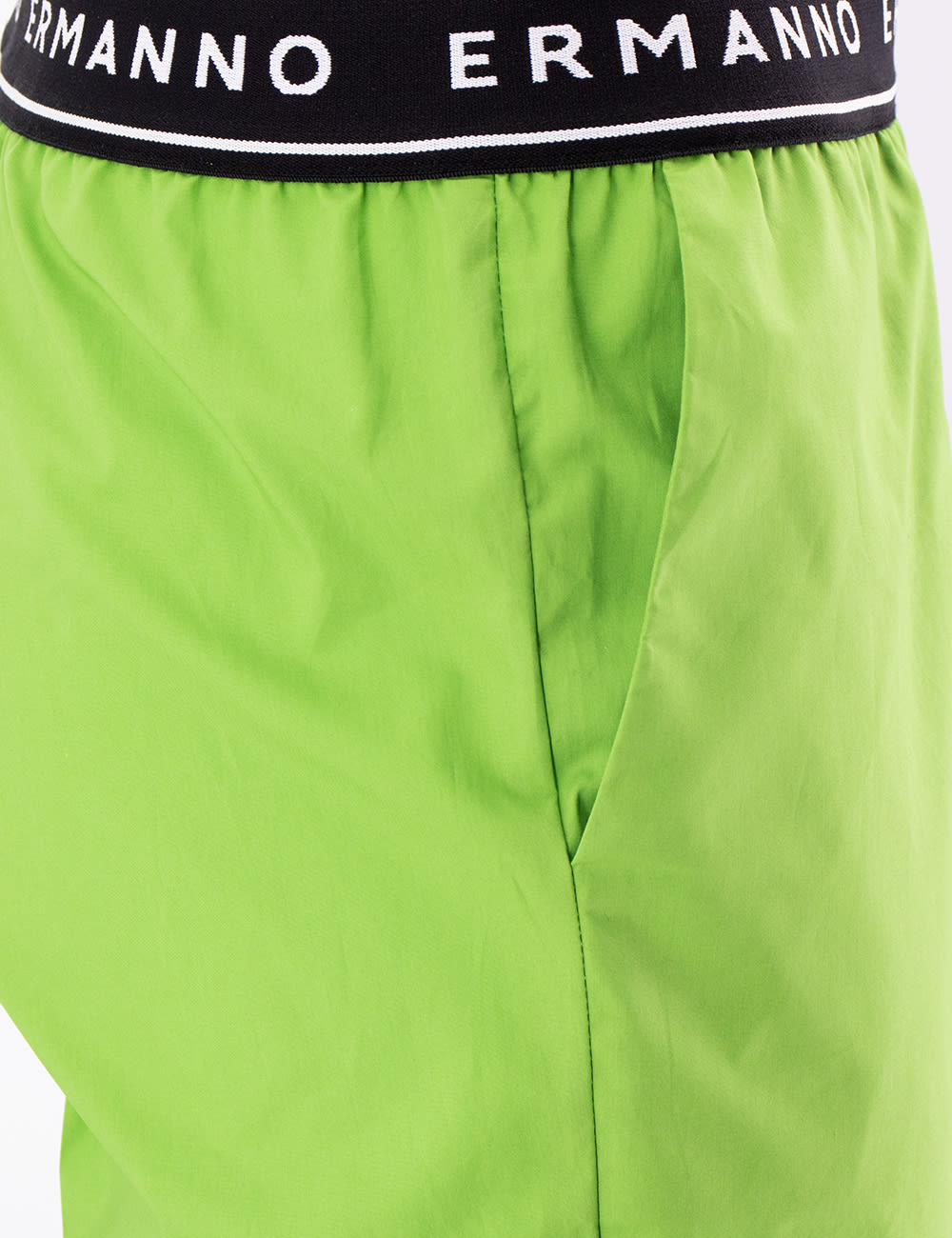 Shop Ermanno Firenze Trousers In Green Black White