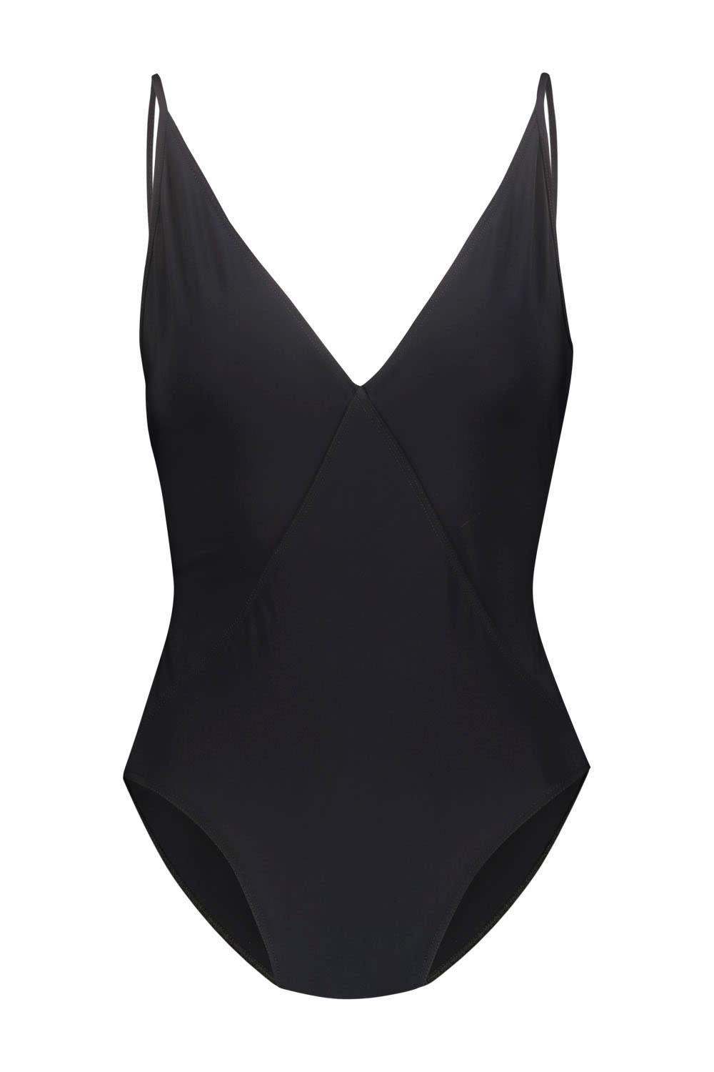 Shop Rick Owens Deep V Bather Swimsuit In Black