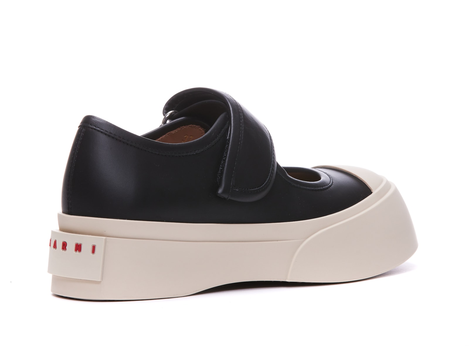 Shop Marni Mary Jane Sneakers In Black