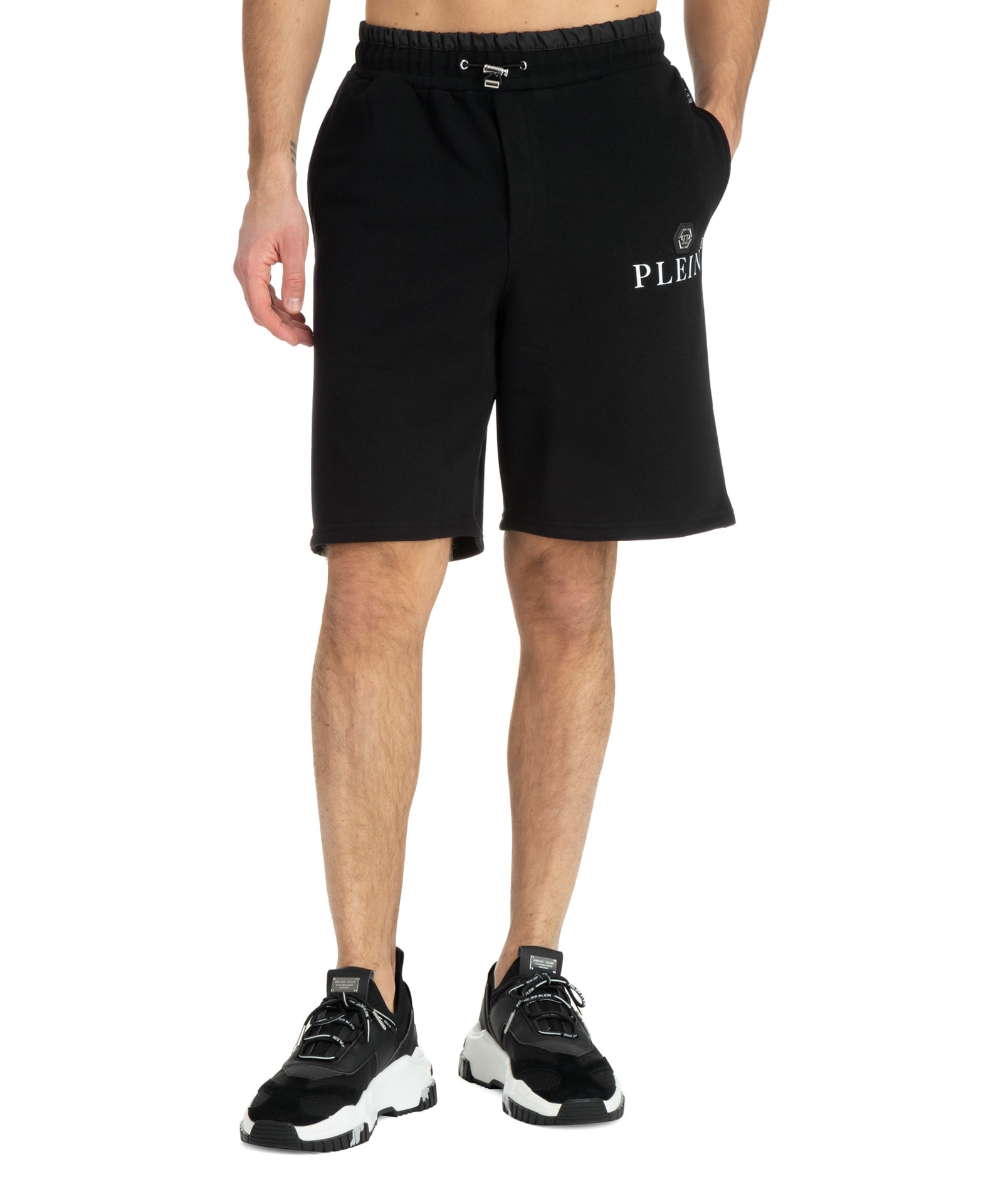 Philipp Plein Hexagon Cotton Shorts
