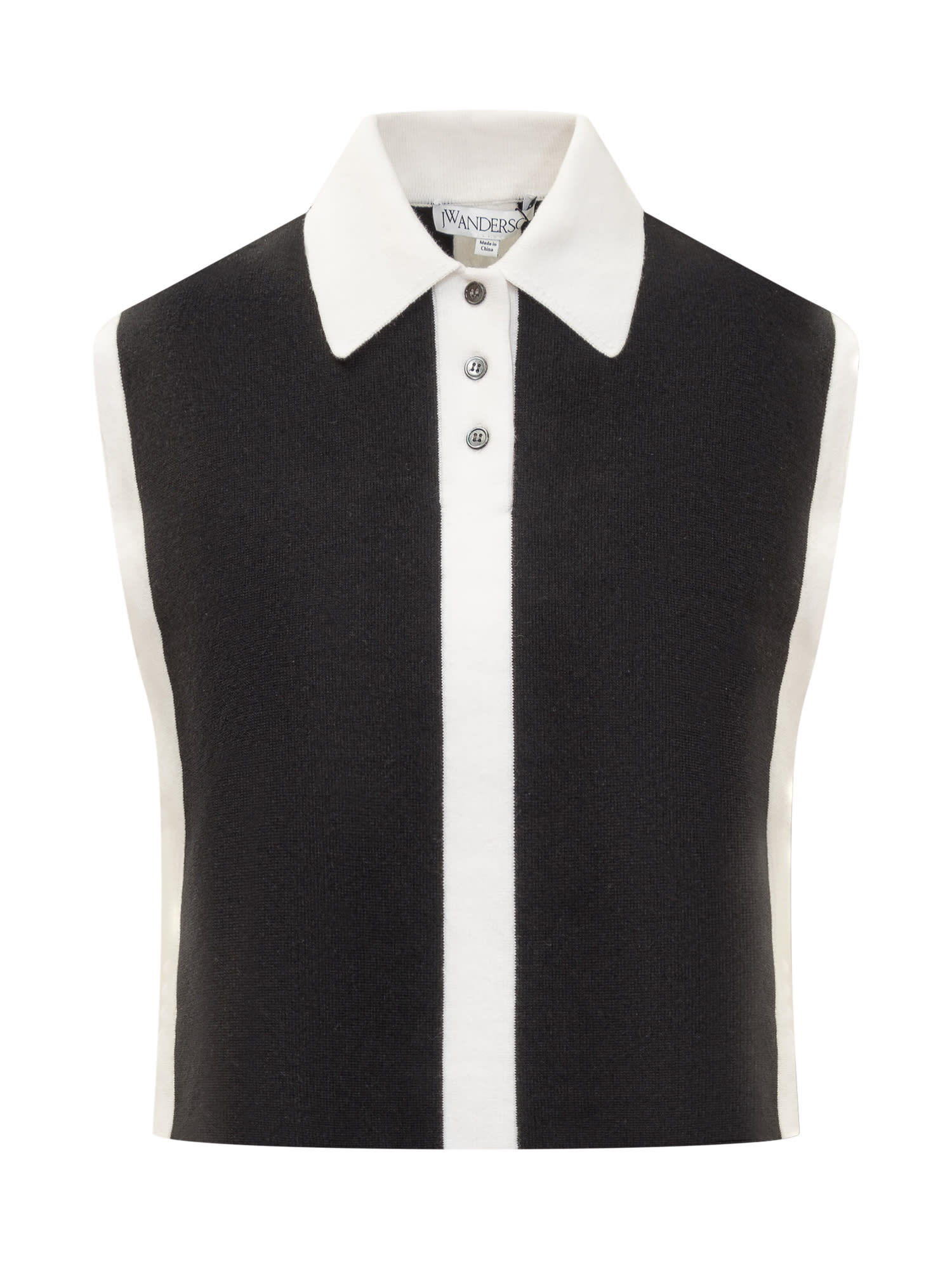 JW ANDERSON LAYERED CONTRAST POLO