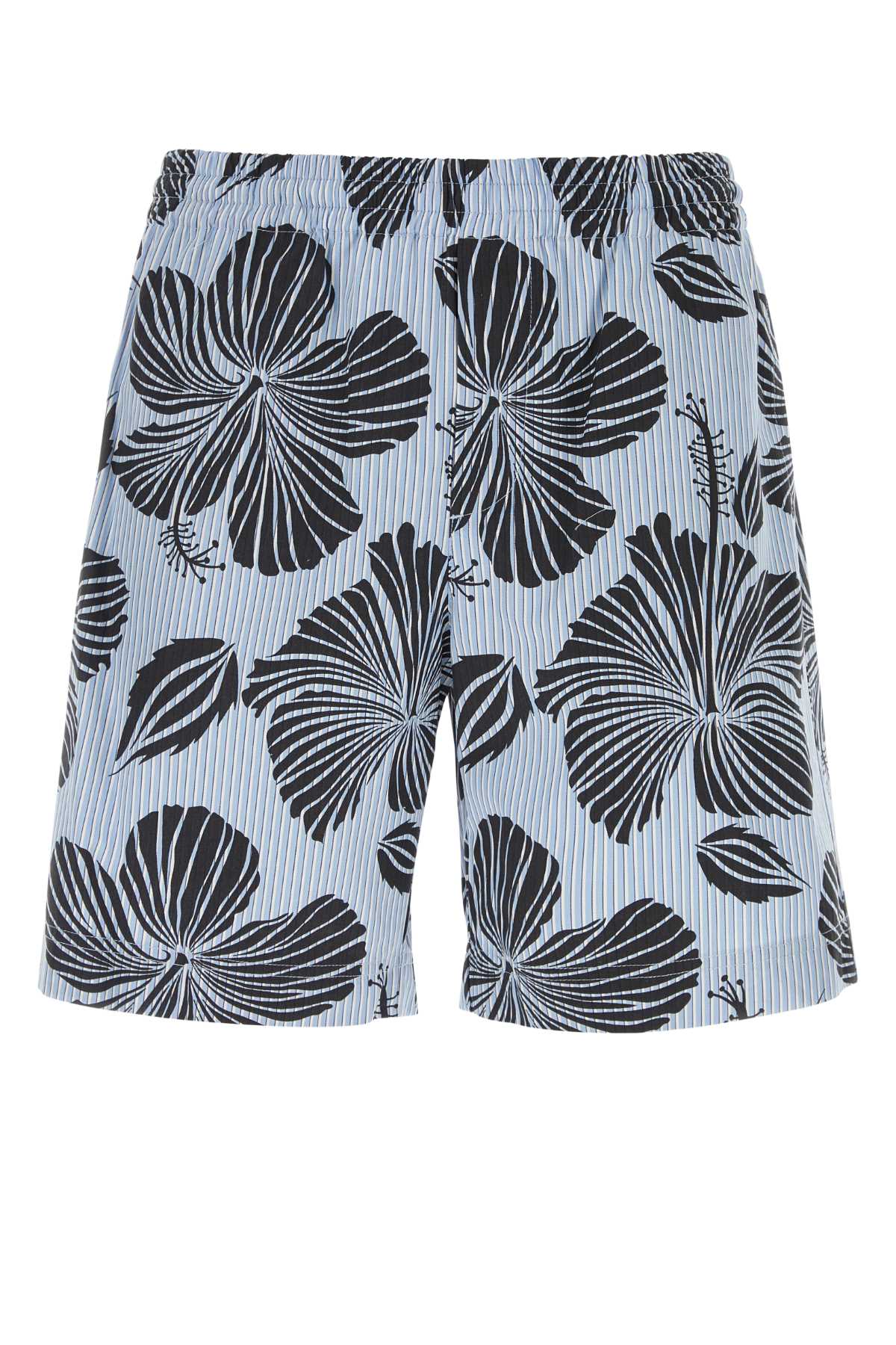 Embroidered Poplin Bermuda Shorts