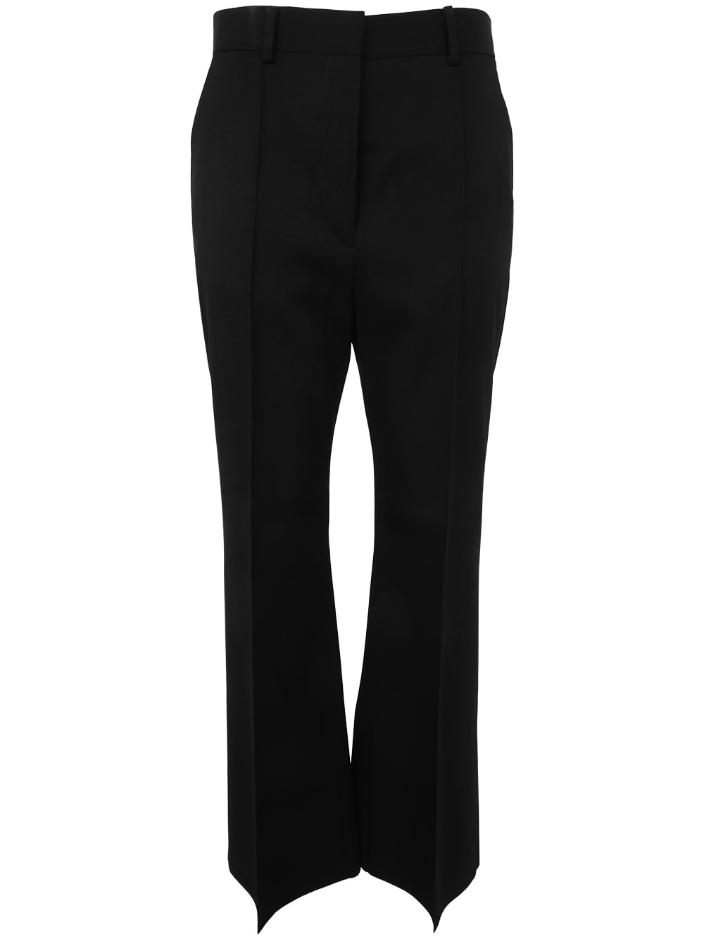 Shop Lanvin Tuxedo Cigarette Trousers In Black