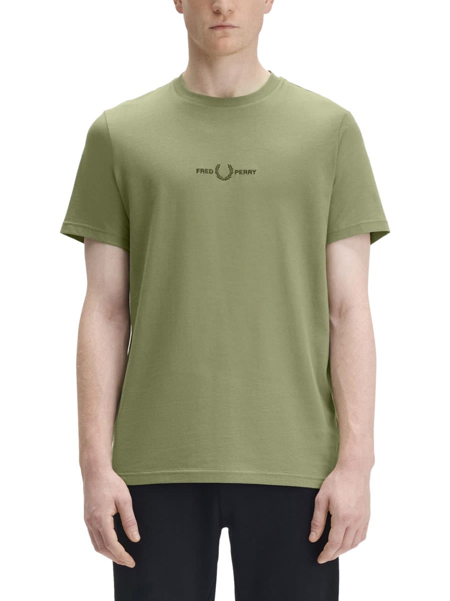 T-shirt With Embroidered Logo
