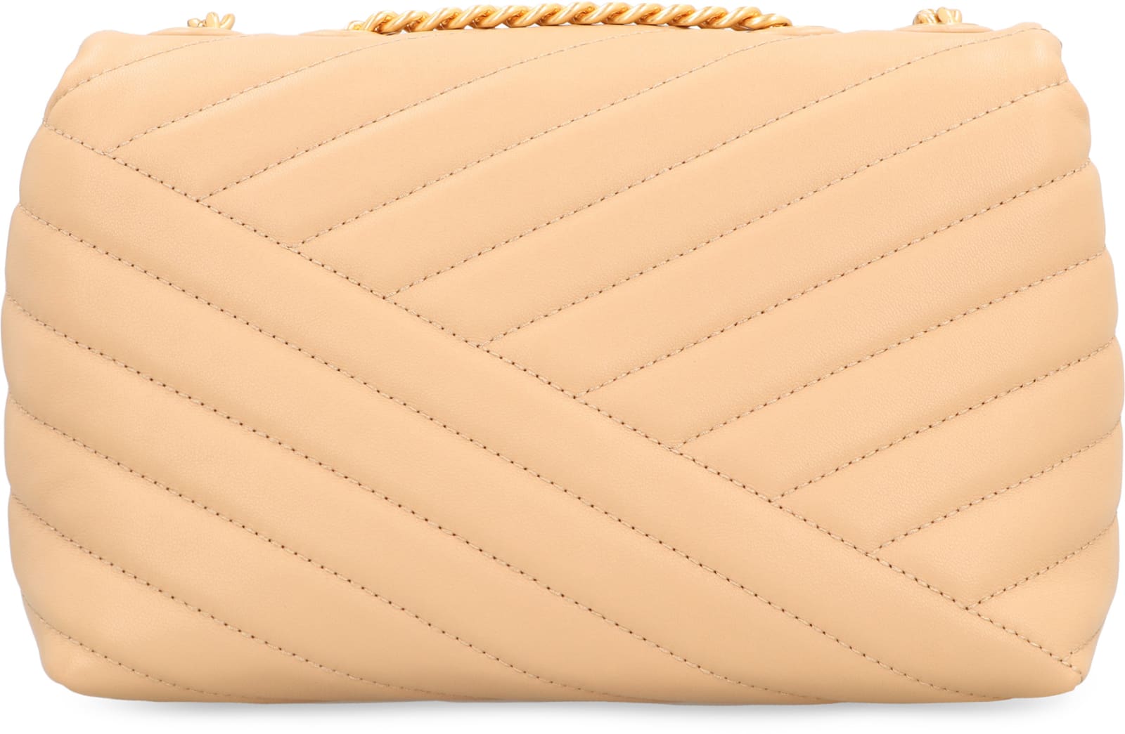 Shop Tory Burch Kira Leather Shoulder Bag In Pink