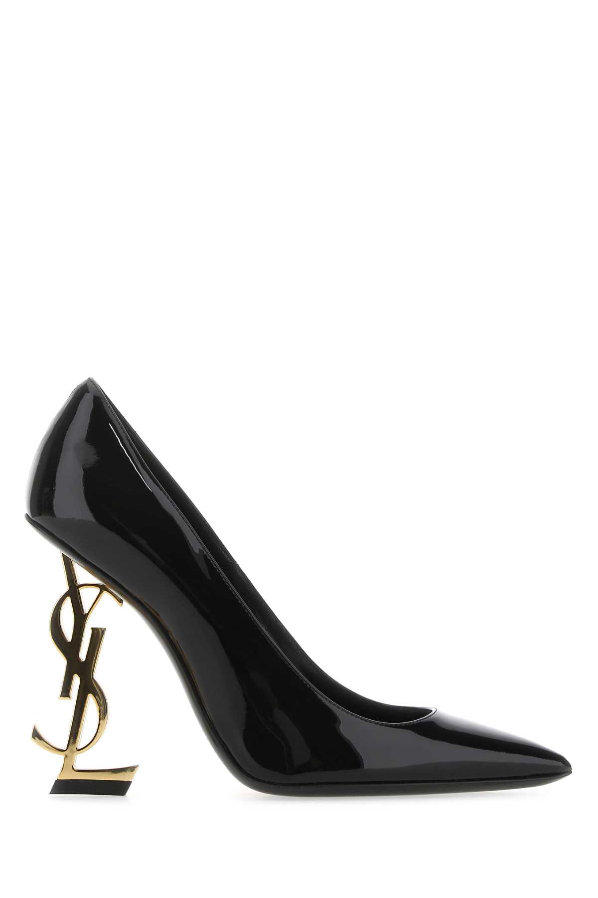 Shop Saint Laurent Black Leather Opyum 85 Pumps In Nero